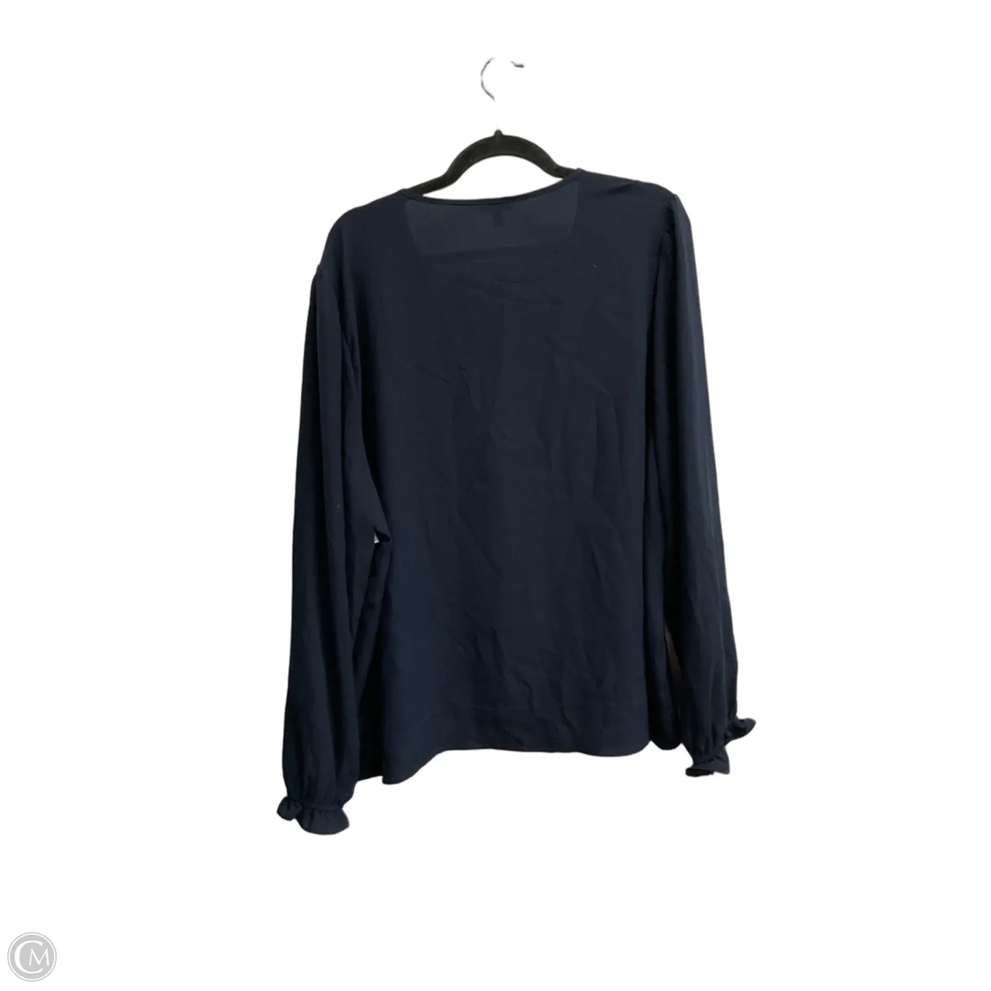 Blouse Long Sleeve By Joie In Navy, Size: Xxl