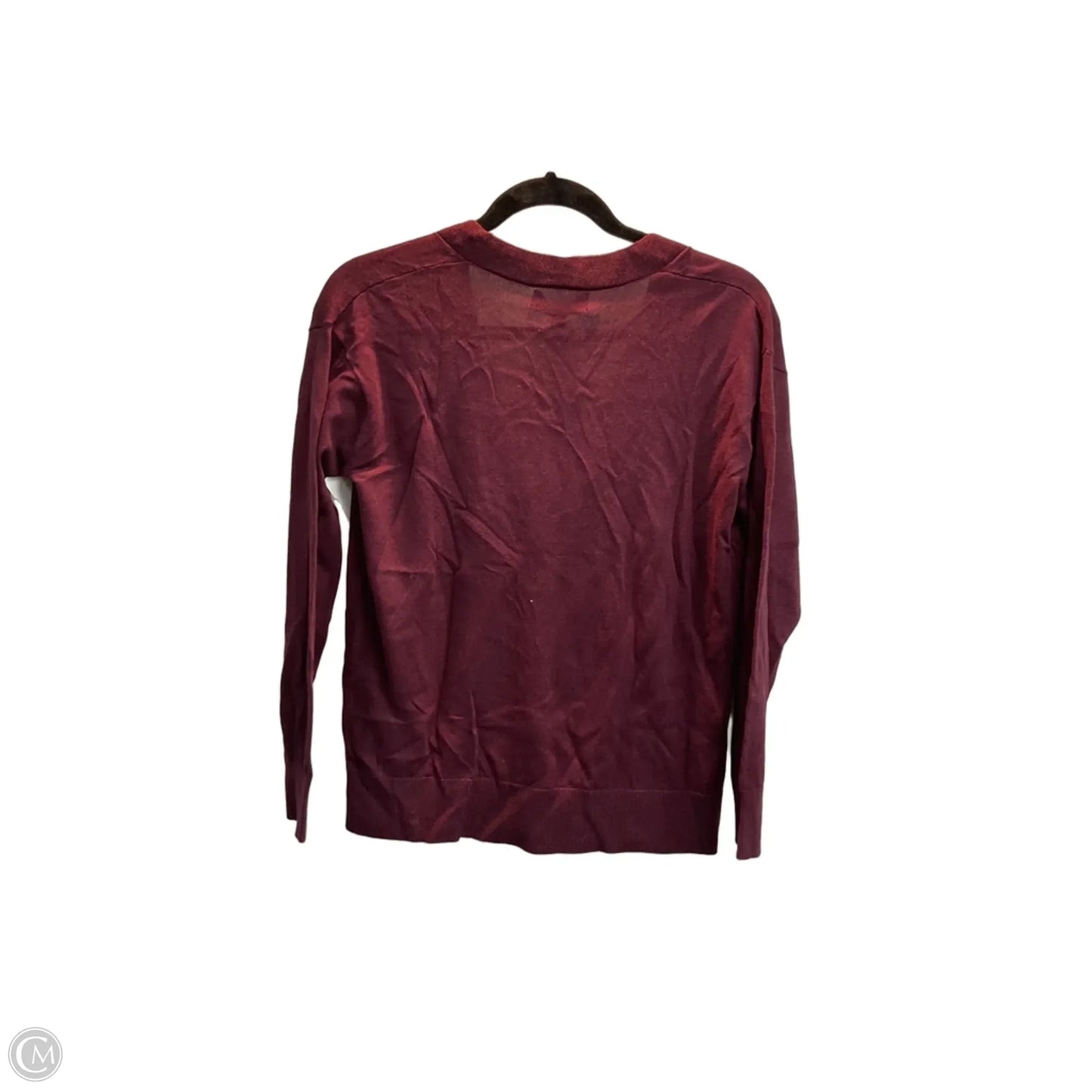 Cardigan By Banana Republic In Maroon, Size: Xs