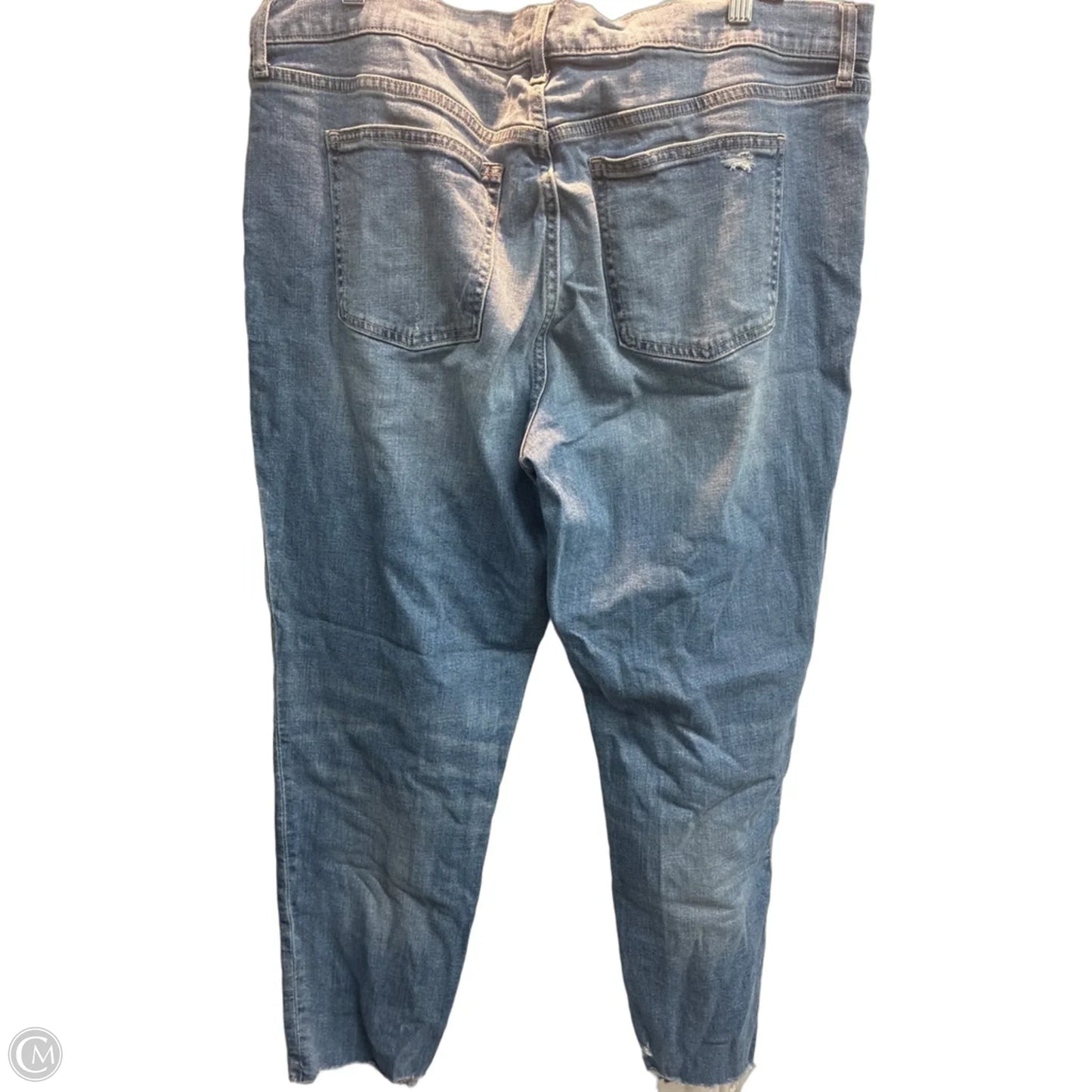 Jeans Straight By Gap In Blue Denim, Size: 16
