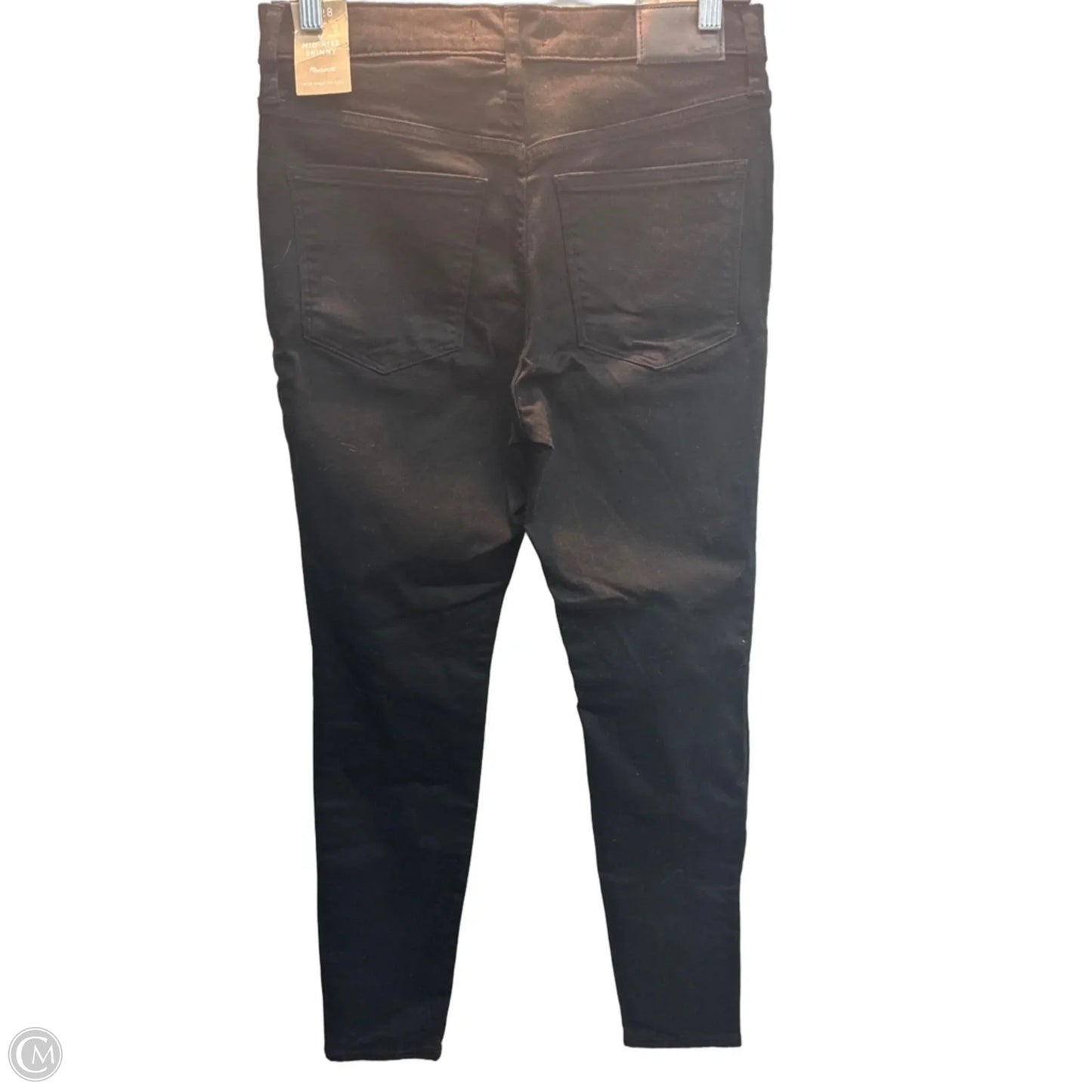 Jeans Skinny By Madewell In Black Denim, Size: 6