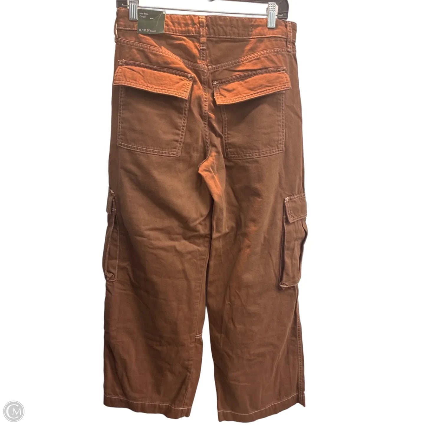 Jeans Wide Leg By Wild Fable In Brown Denim, Size: 8