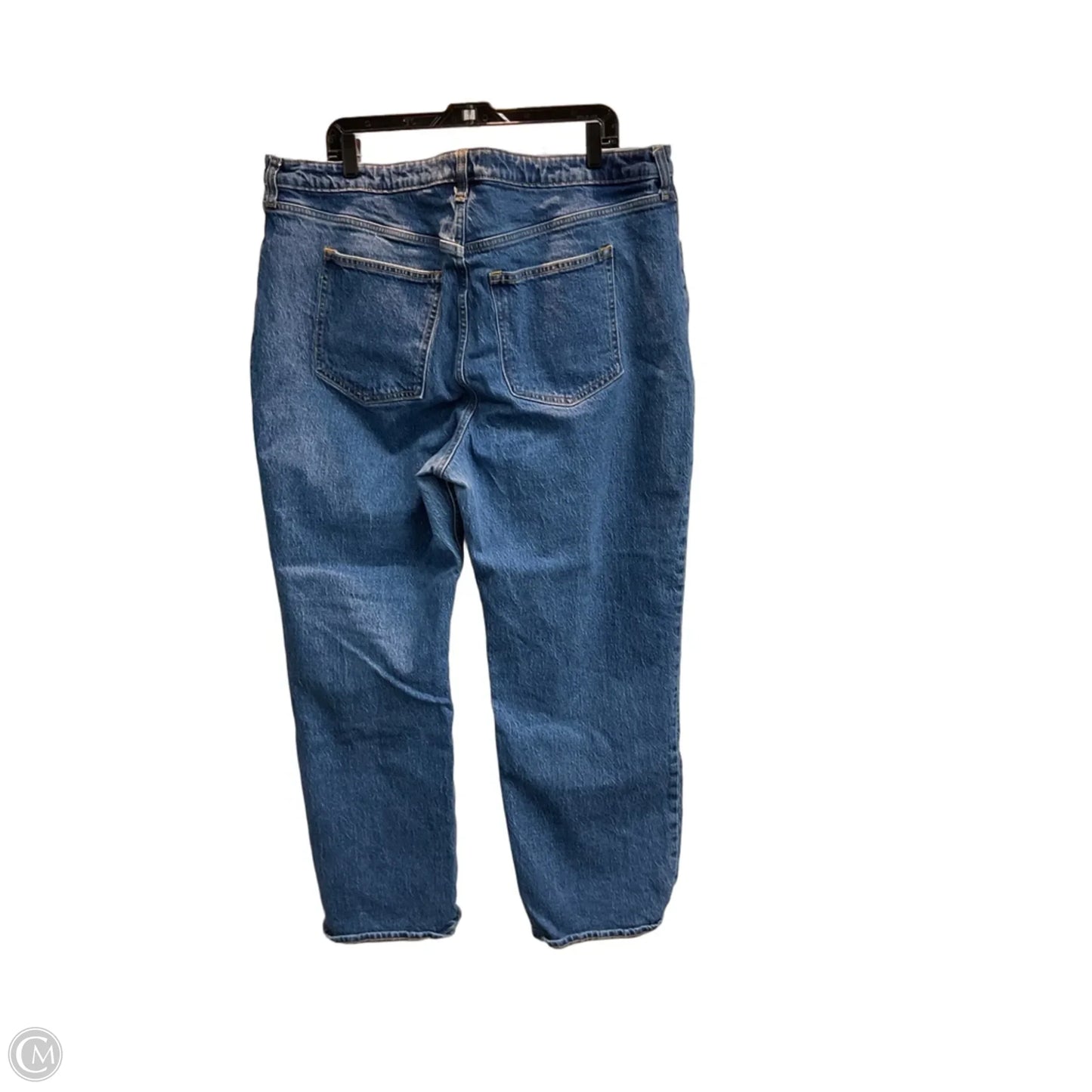 Jeans Wide Leg By Abercrombie And Fitch In Blue Denim, Size: 20