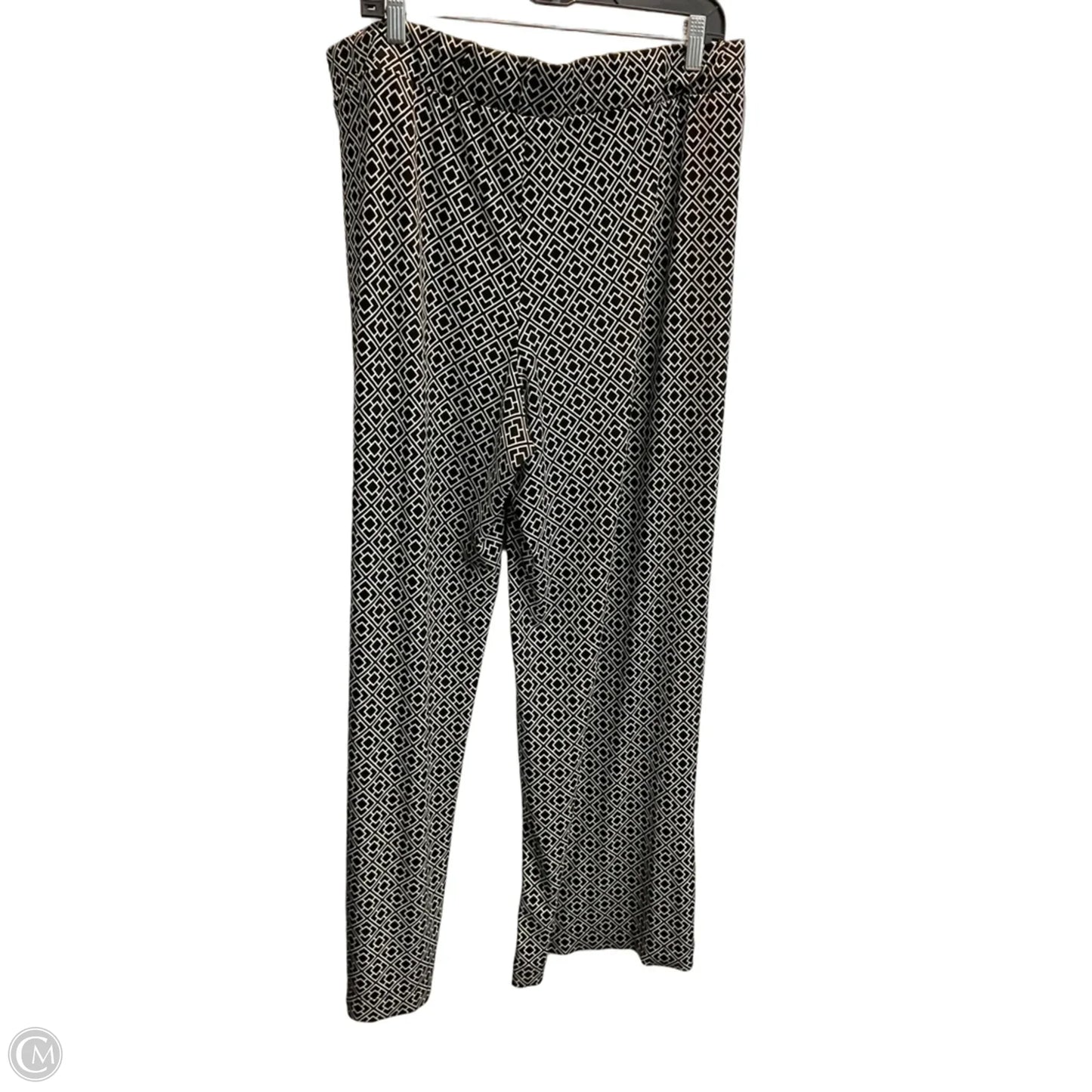Pants Wide Leg By White House Black Market In Geometric Pattern, Size: 16