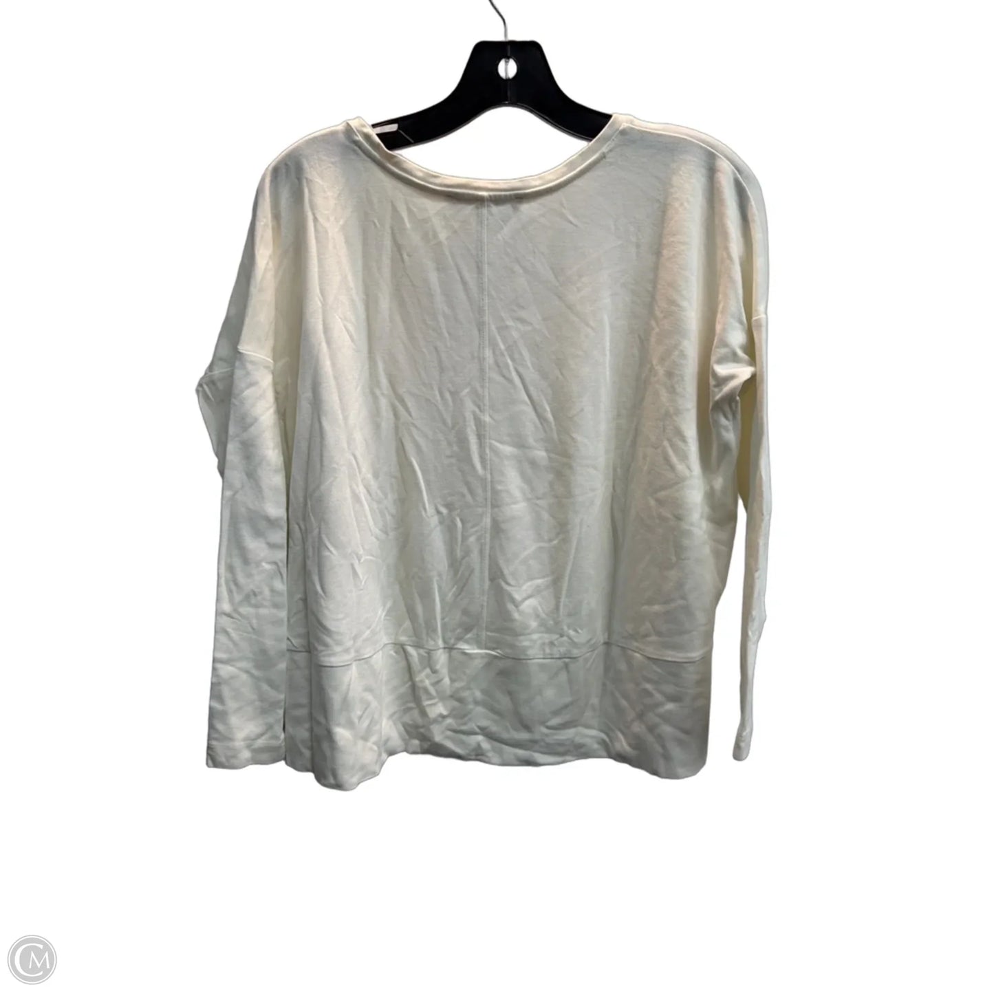 Top Long Sleeve Basic By Loft In White, Size: Xs