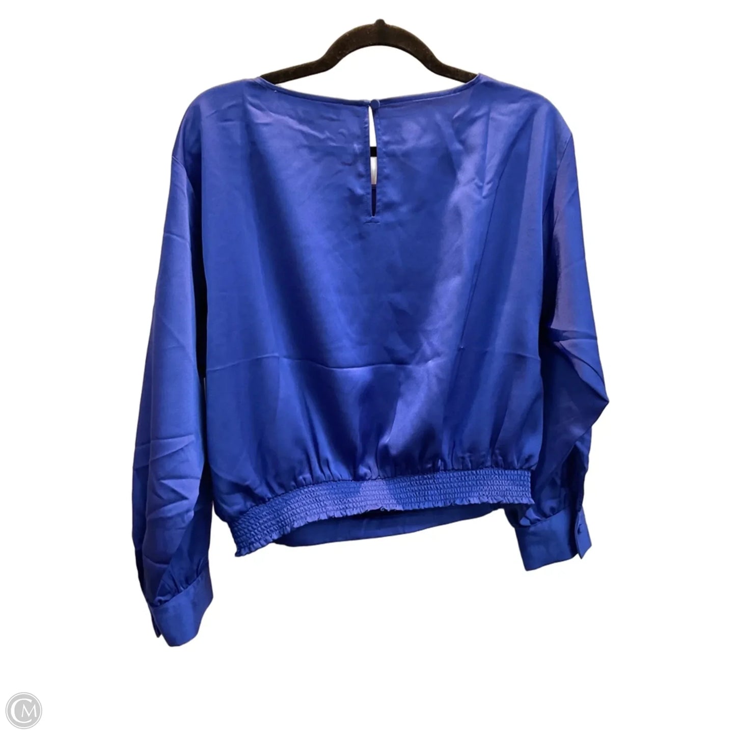 Blouse Long Sleeve By Loft In Blue, Size: Sp