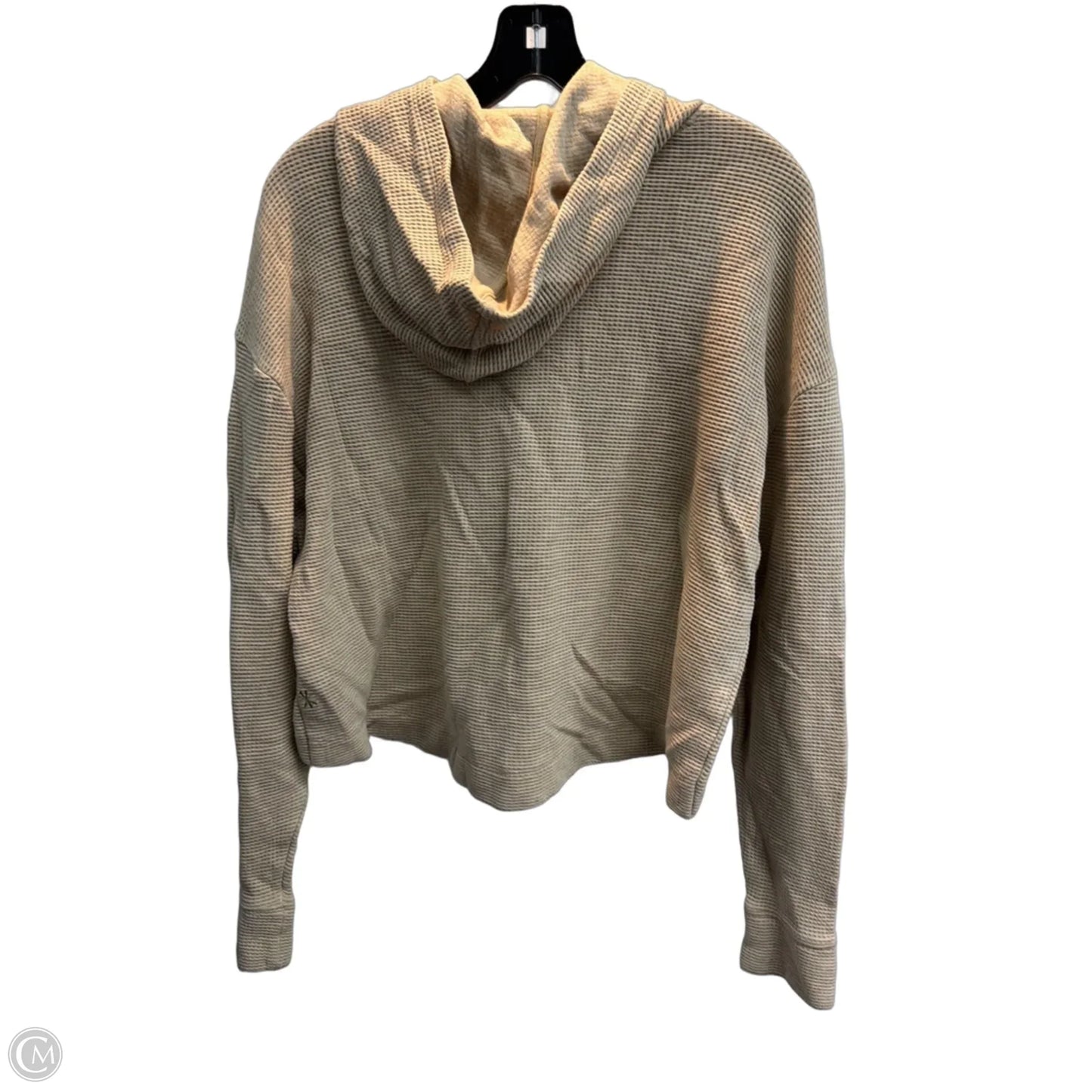 Sweatshirt Hoodie By Athleta In Tan, Size: M