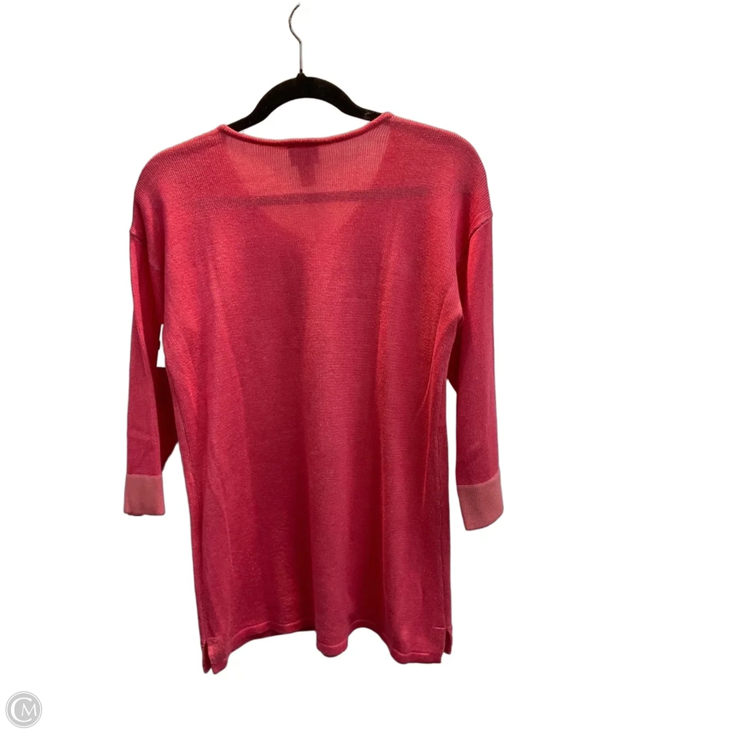 Top 3/4 Sleeve By Chicos In Pink, Size: M