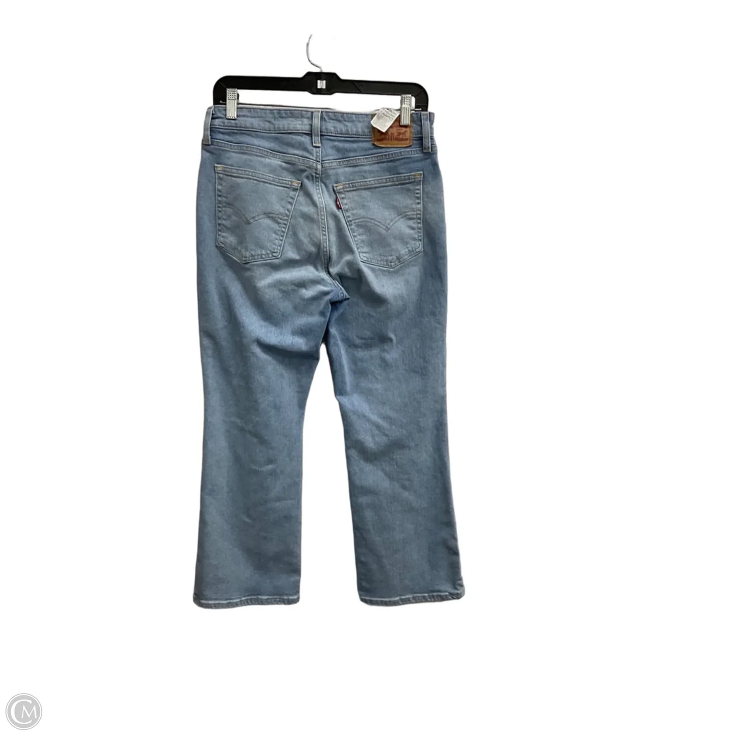 Jeans Cropped By Levis In Blue Denim, Size: 8