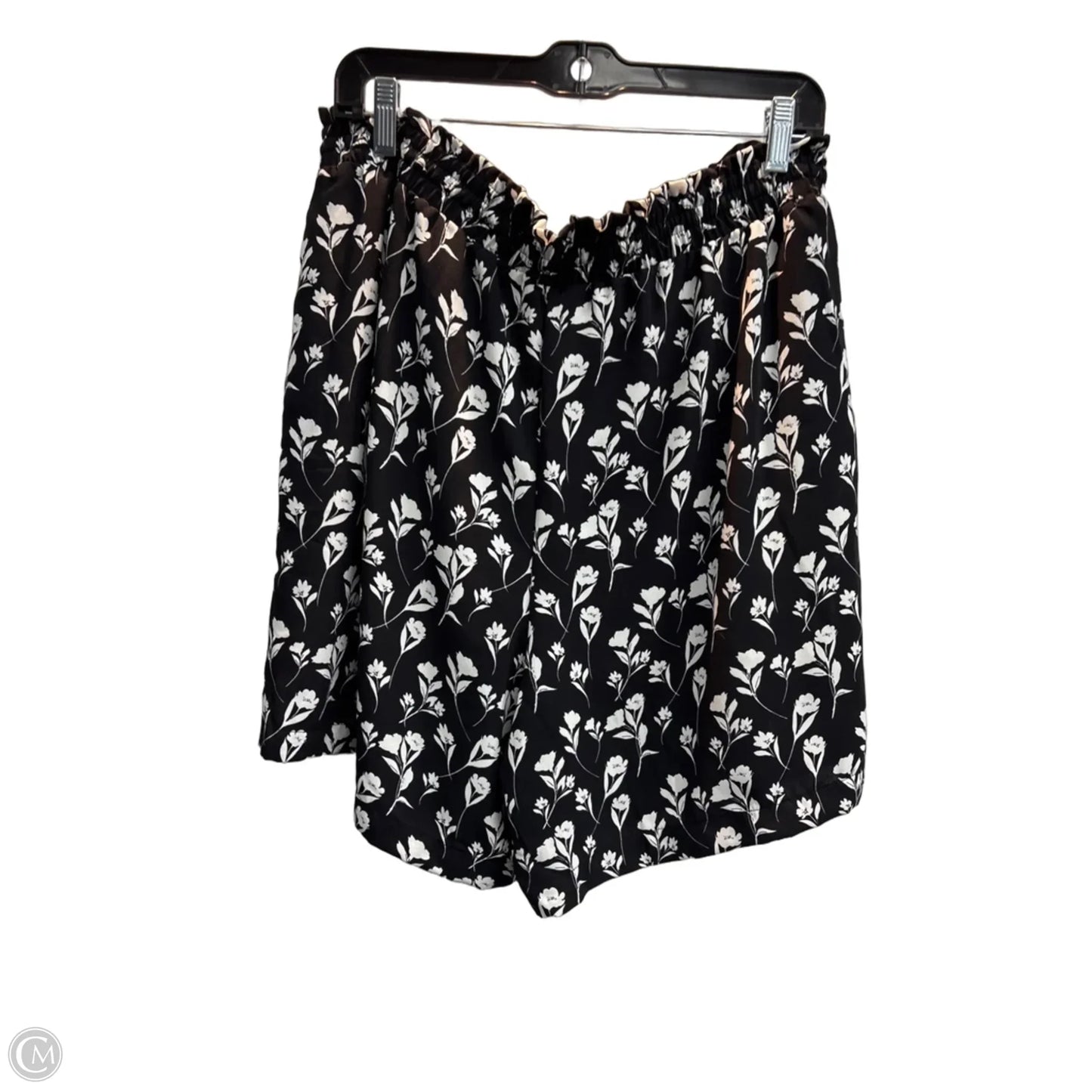 Shorts By Simply Vera In Black & White, Size: 14