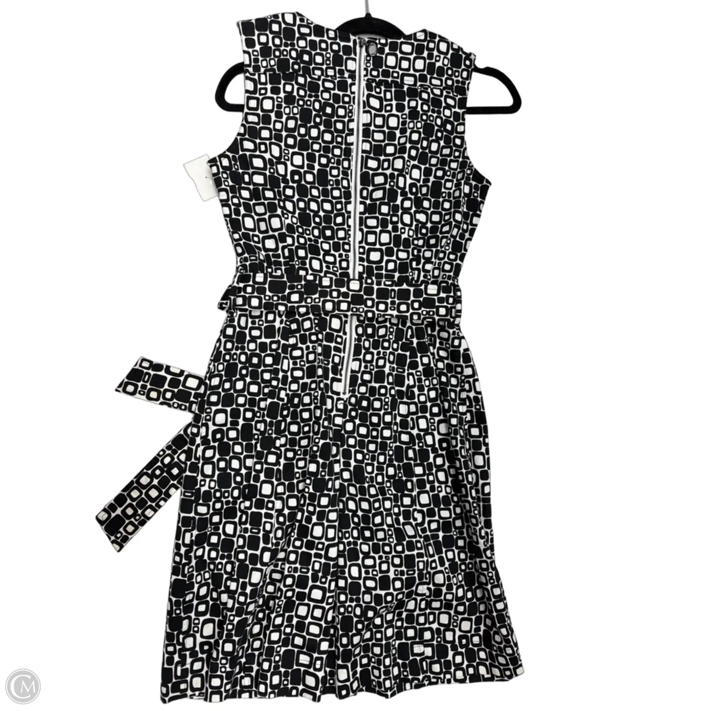 Dress Work By Calvin Klein In Geometric Pattern, Size: S