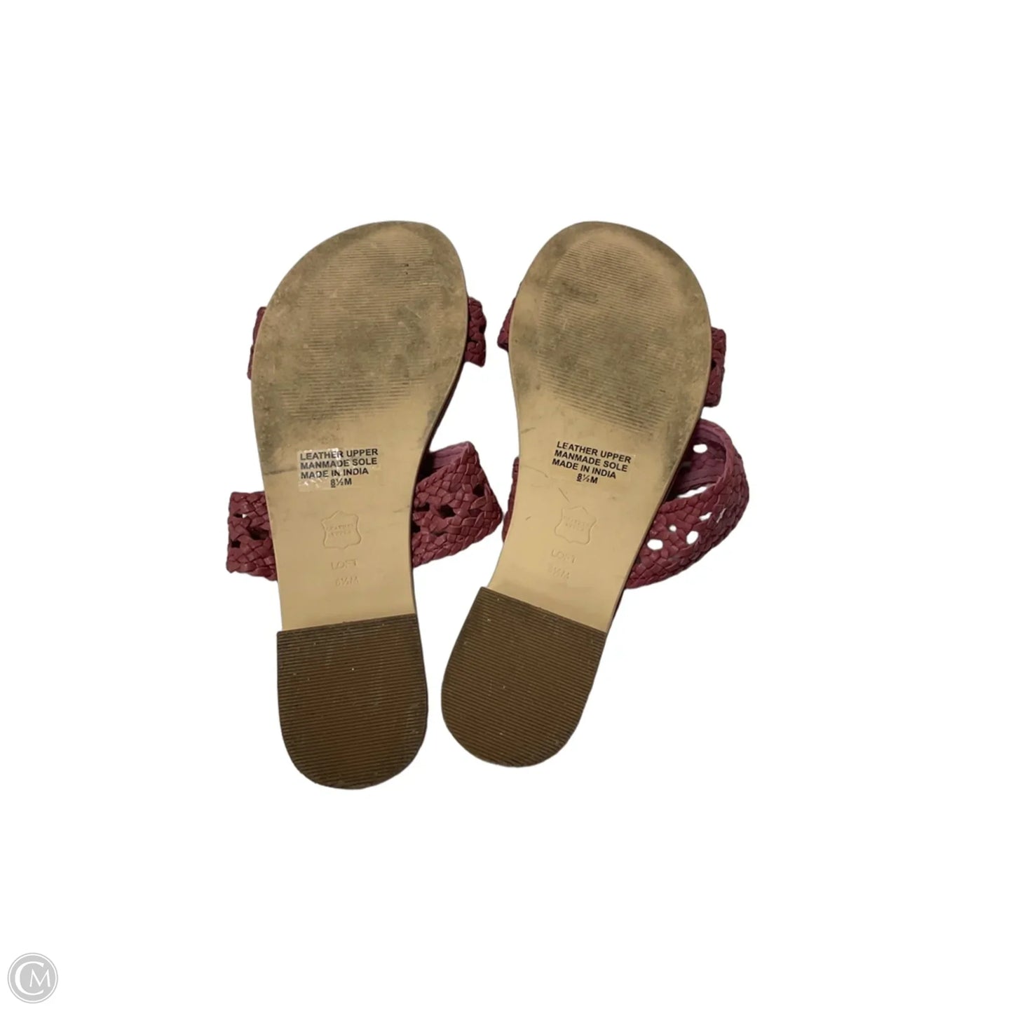 Sandals Flats By Loft In Pink, Size: 8.5