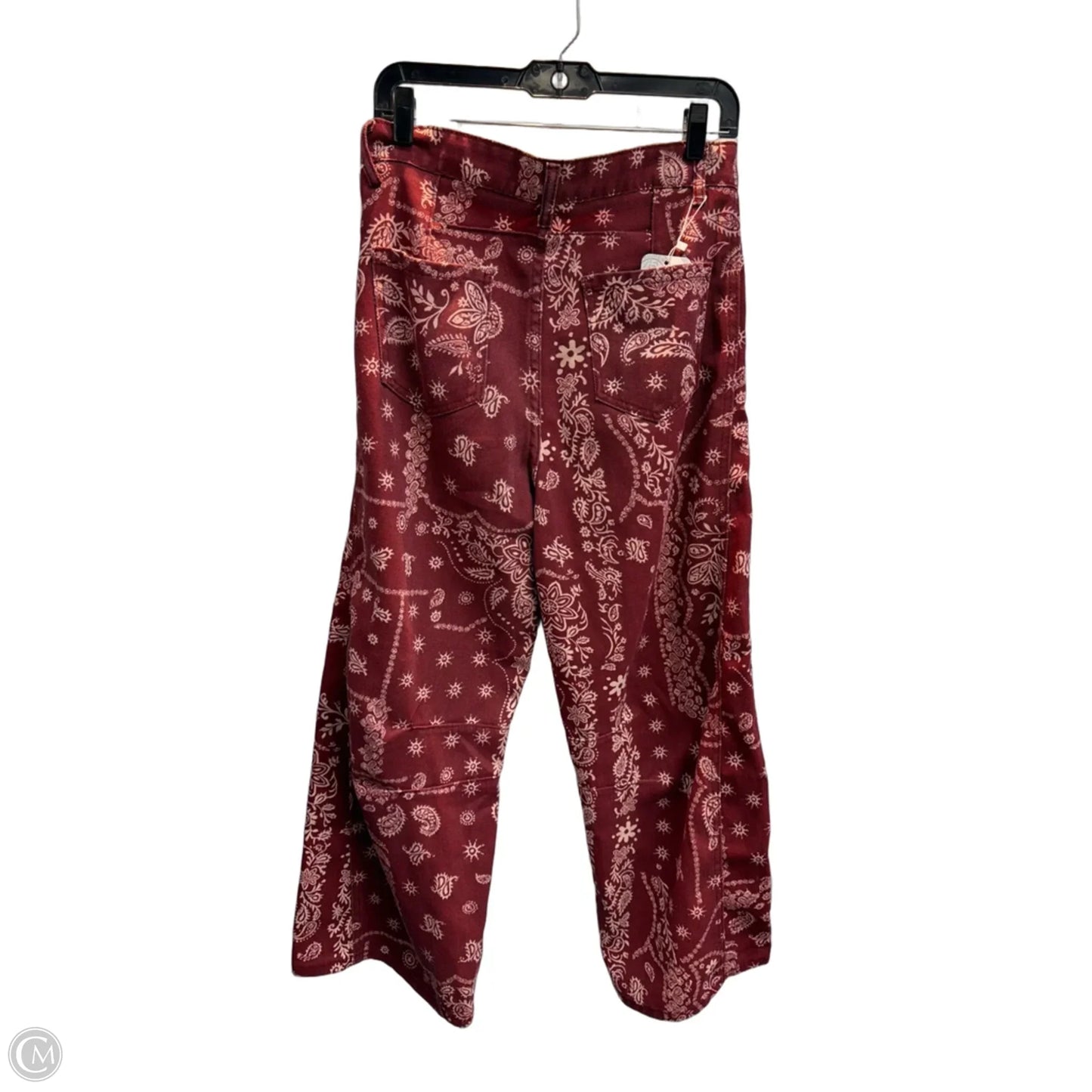 Jeans Wide Leg By Clothes Mentor In Red, Size: 12