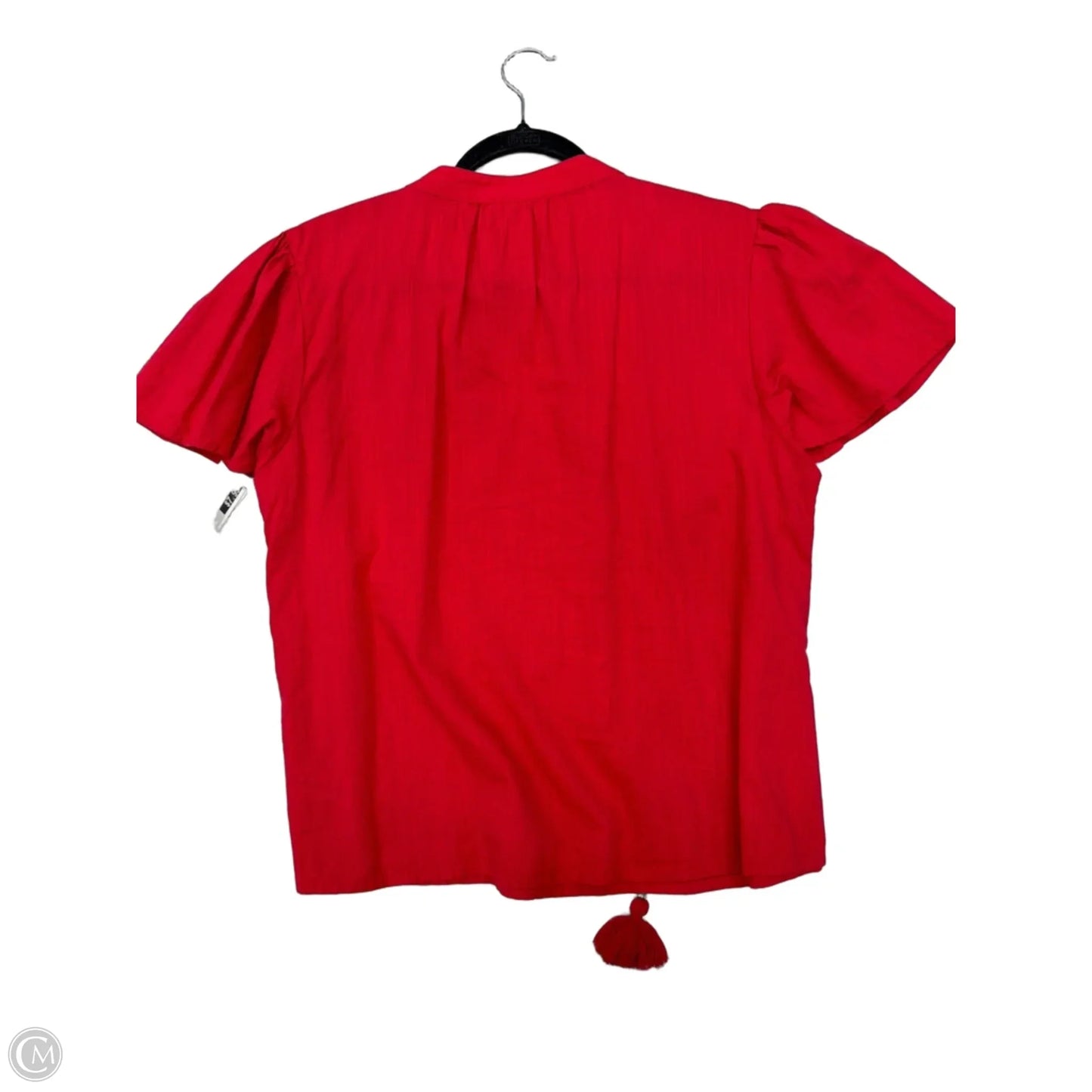 Top Short Sleeve By Knox Rose In Red, Size: M