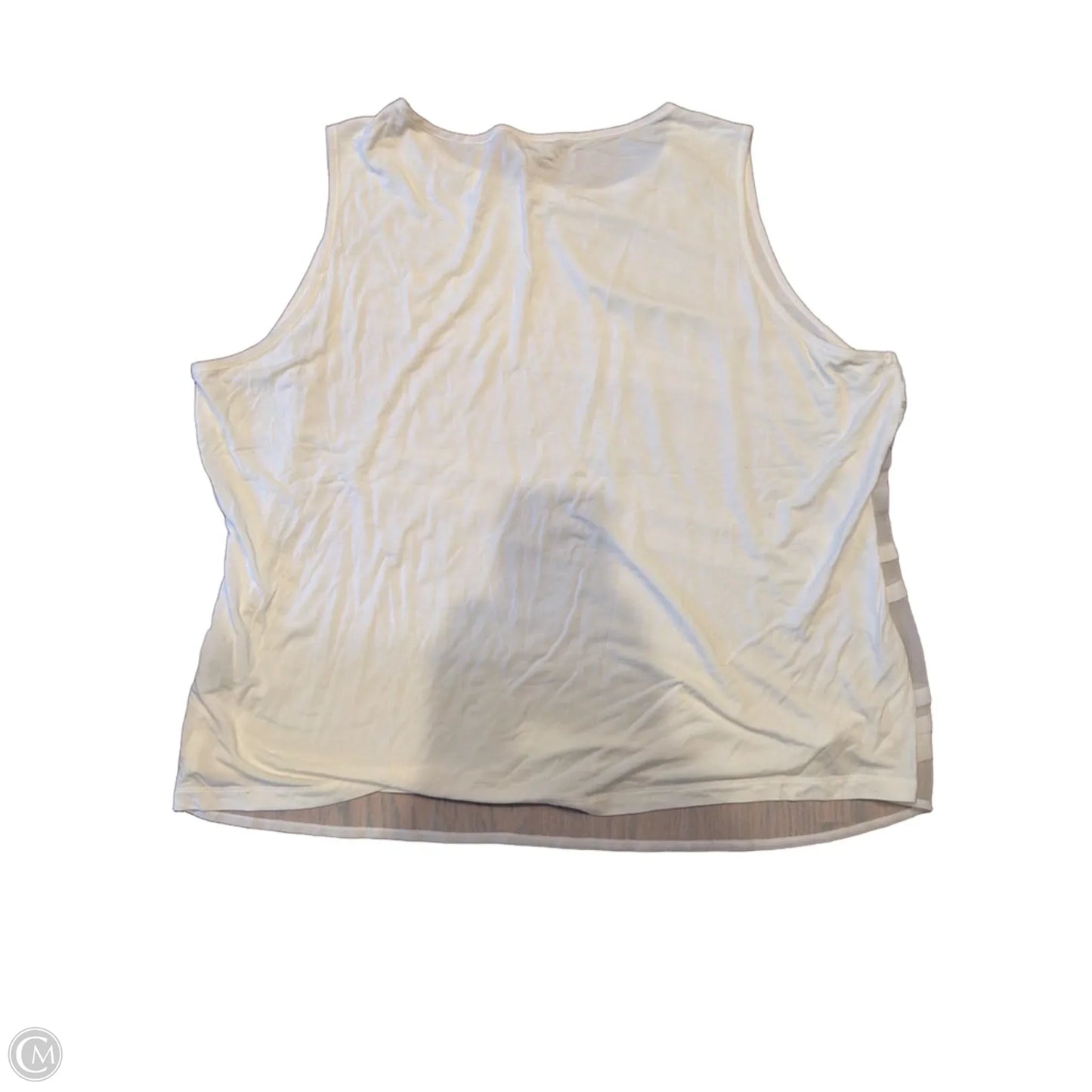 Top Sleeveless By Avenue In White, Size: 1x