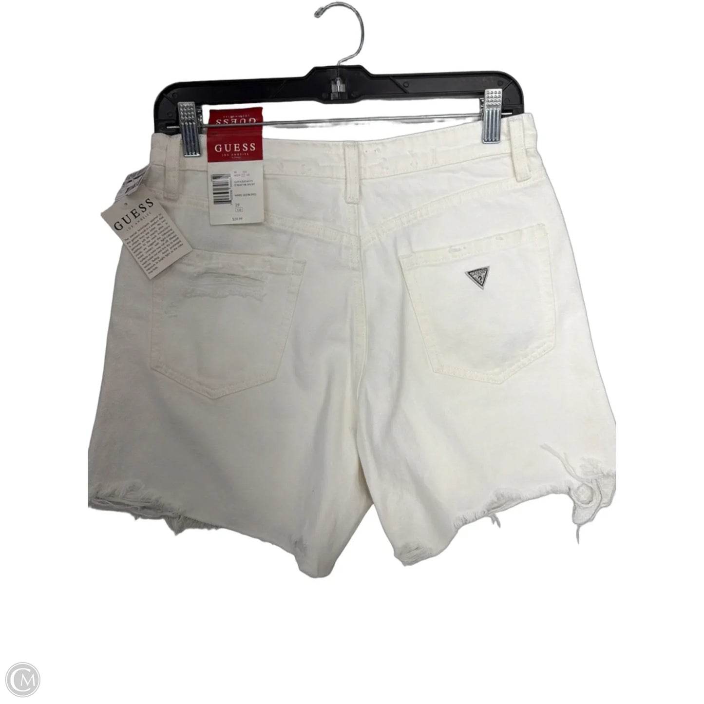 Shorts By Guess In White Denim, Size: 8