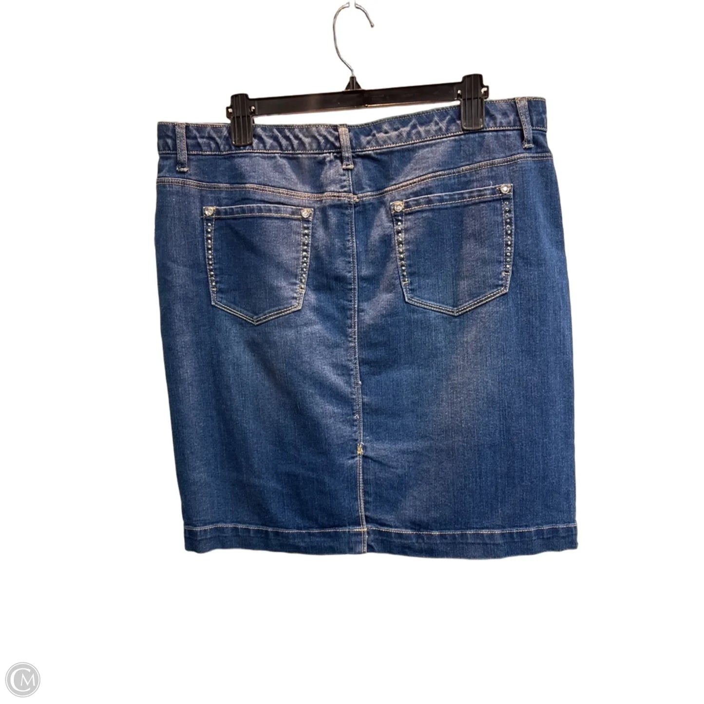Skirt Mini & Short By Style And Company In Blue Denim, Size: 16