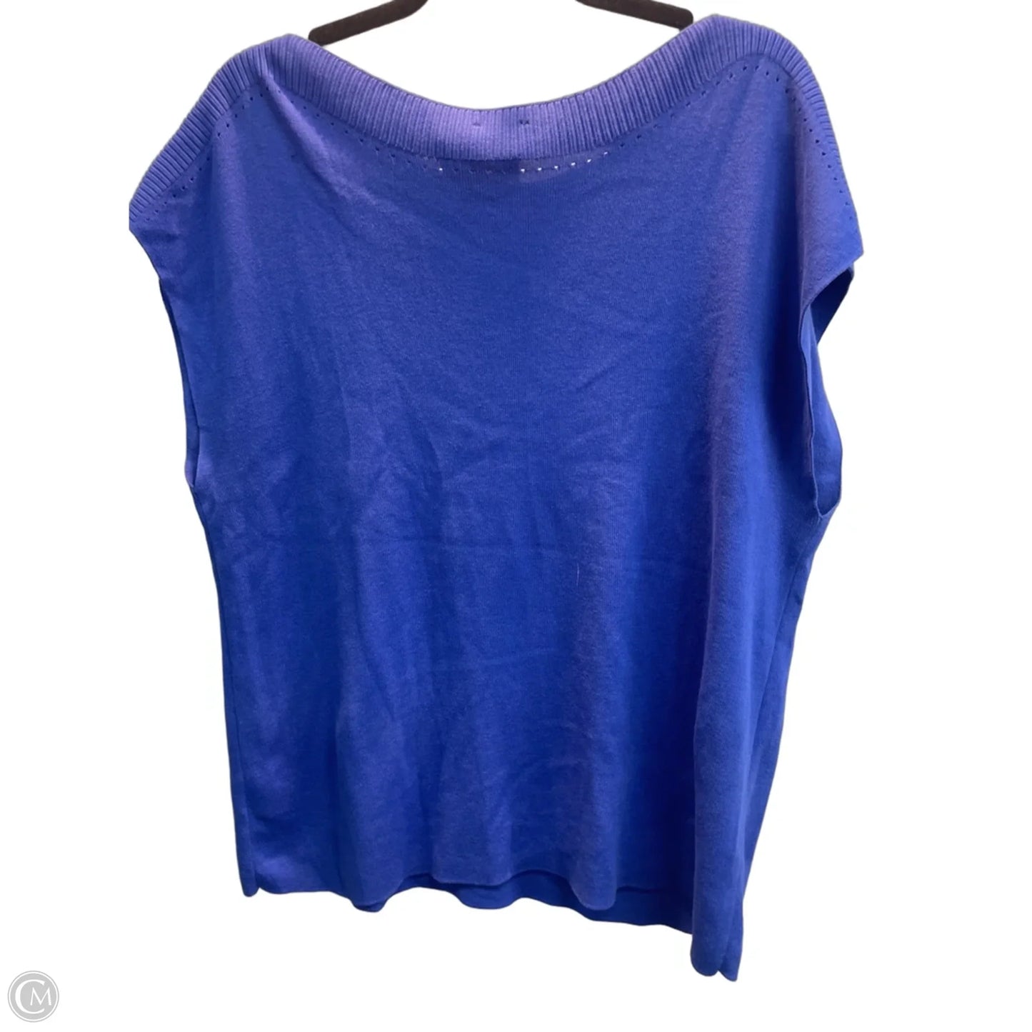 Top Sleeveless By Talbots In Blue, Size: Xl