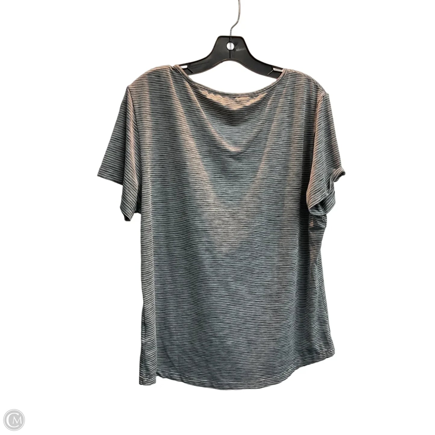 Athletic Top Short Sleeve By Zyia In Grey, Size: Xl