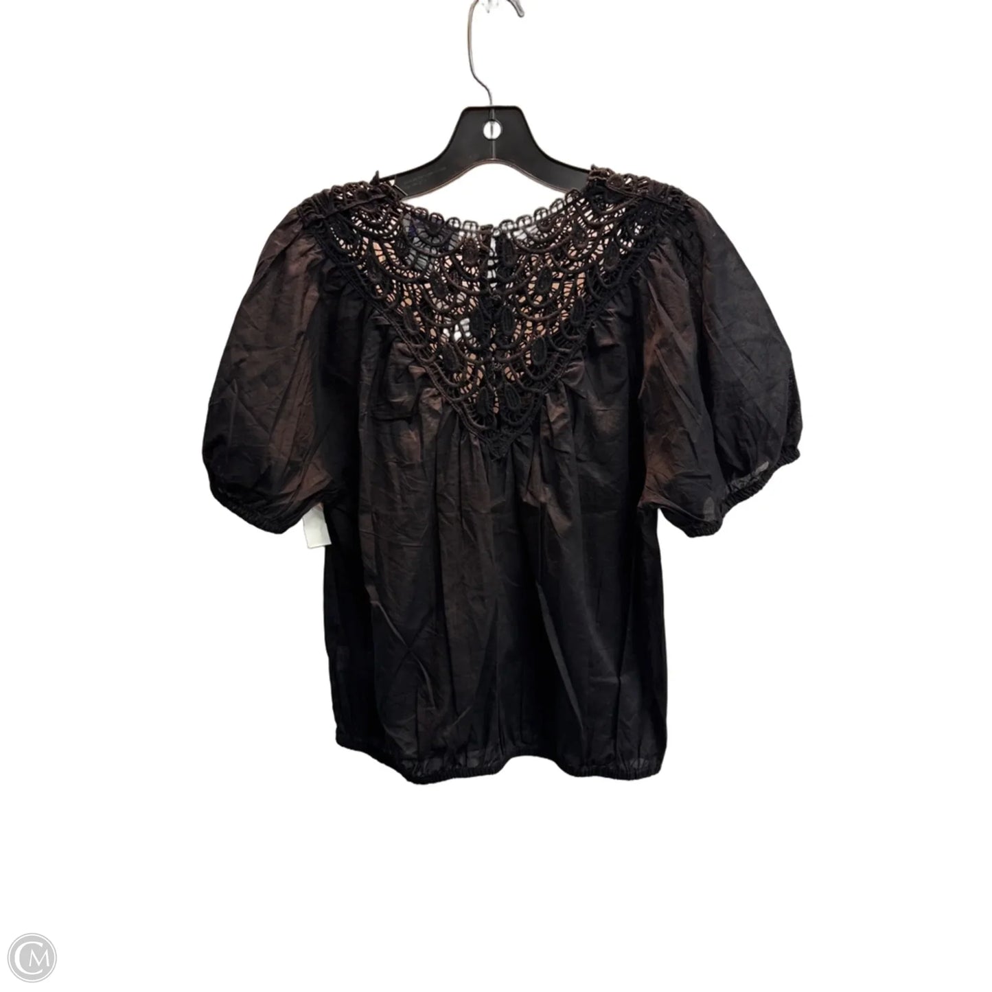 Top Short Sleeve By Calypso St Barth In Black, Size: M