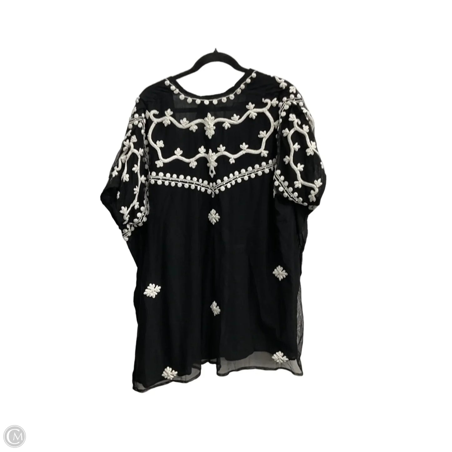Kimono By Chicos In Black & White, Size: S