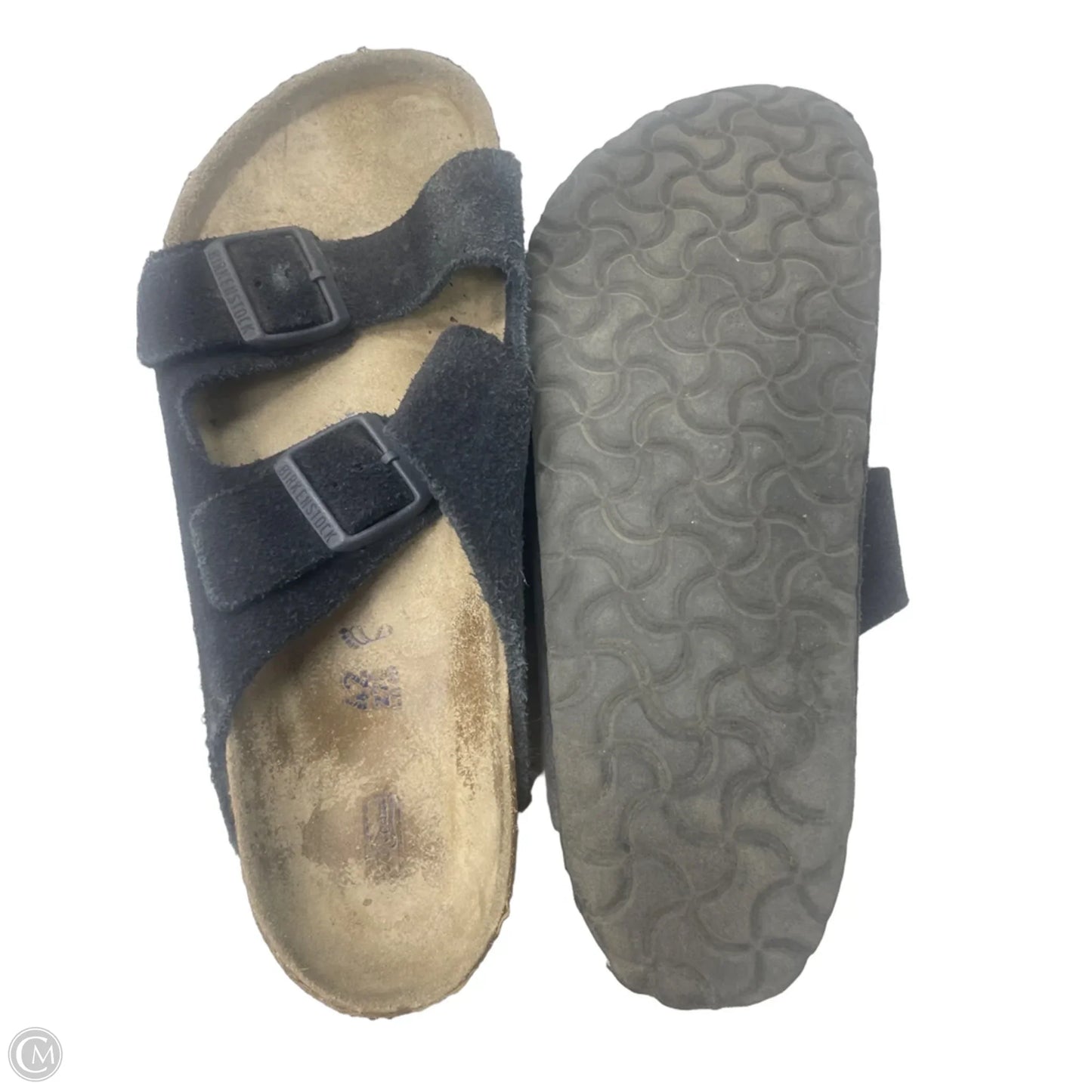 Sandals Flats By Birkenstock In Navy, Size: 11
