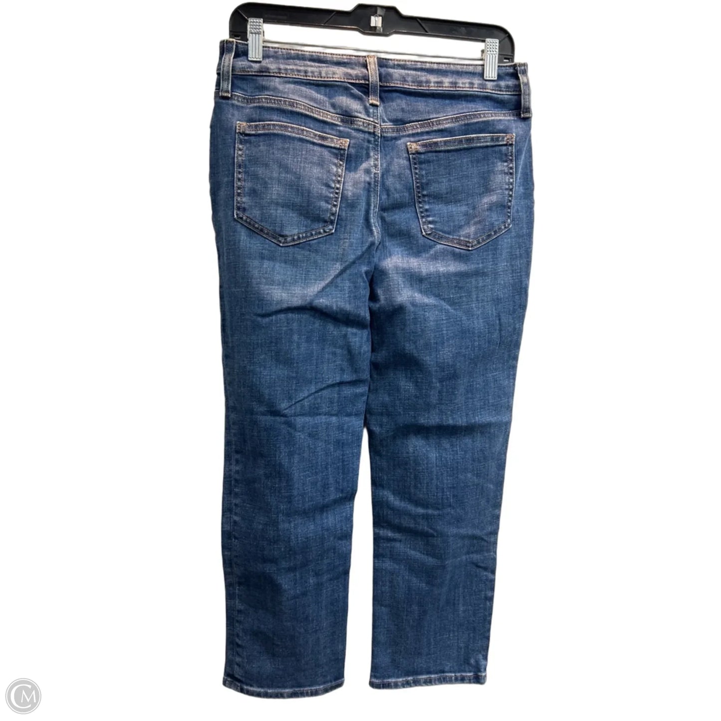 Jeans Cropped By Chicos In Blue Denim, Size: 4