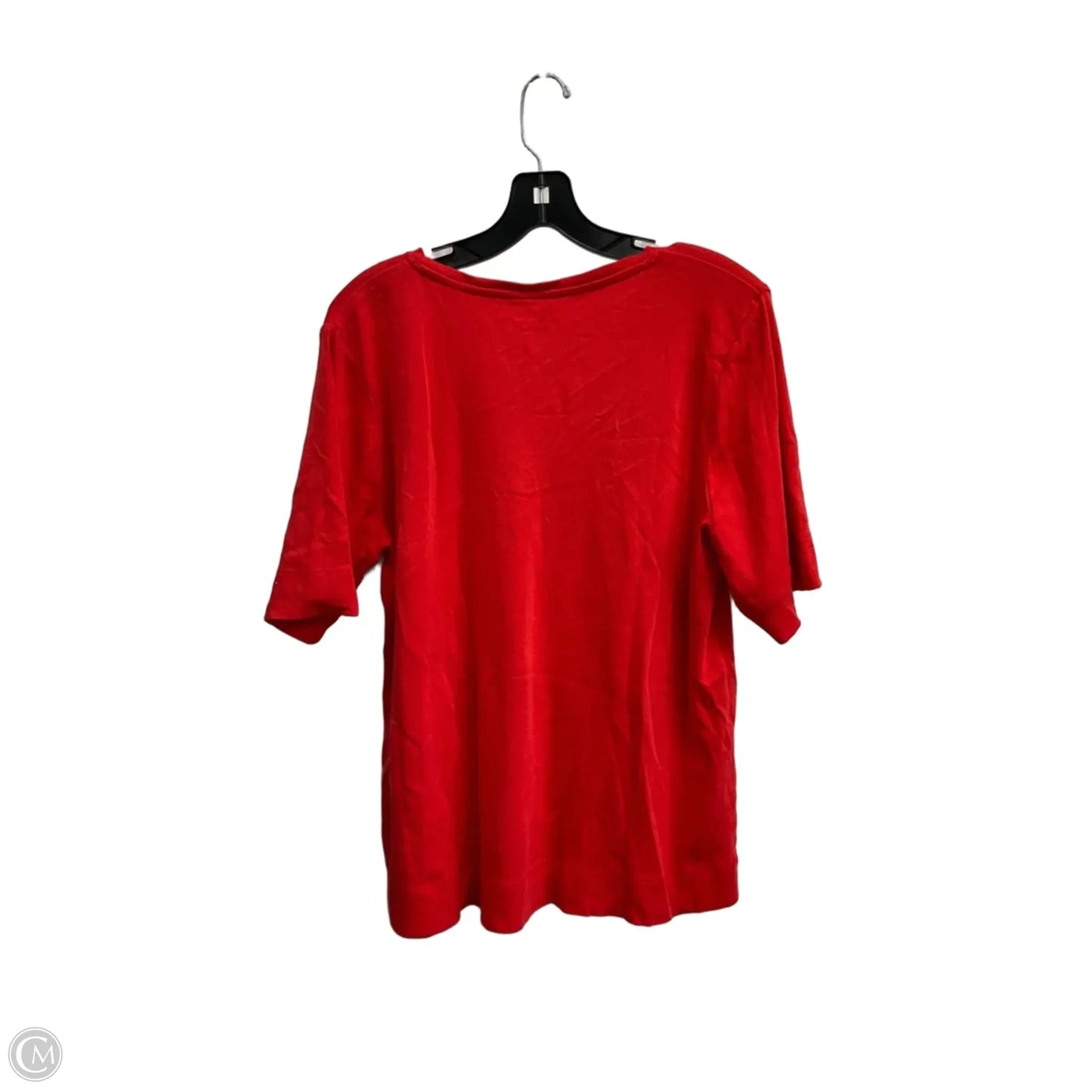 Top Short Sleeve Basic By Chicos In Red, Size: Xl