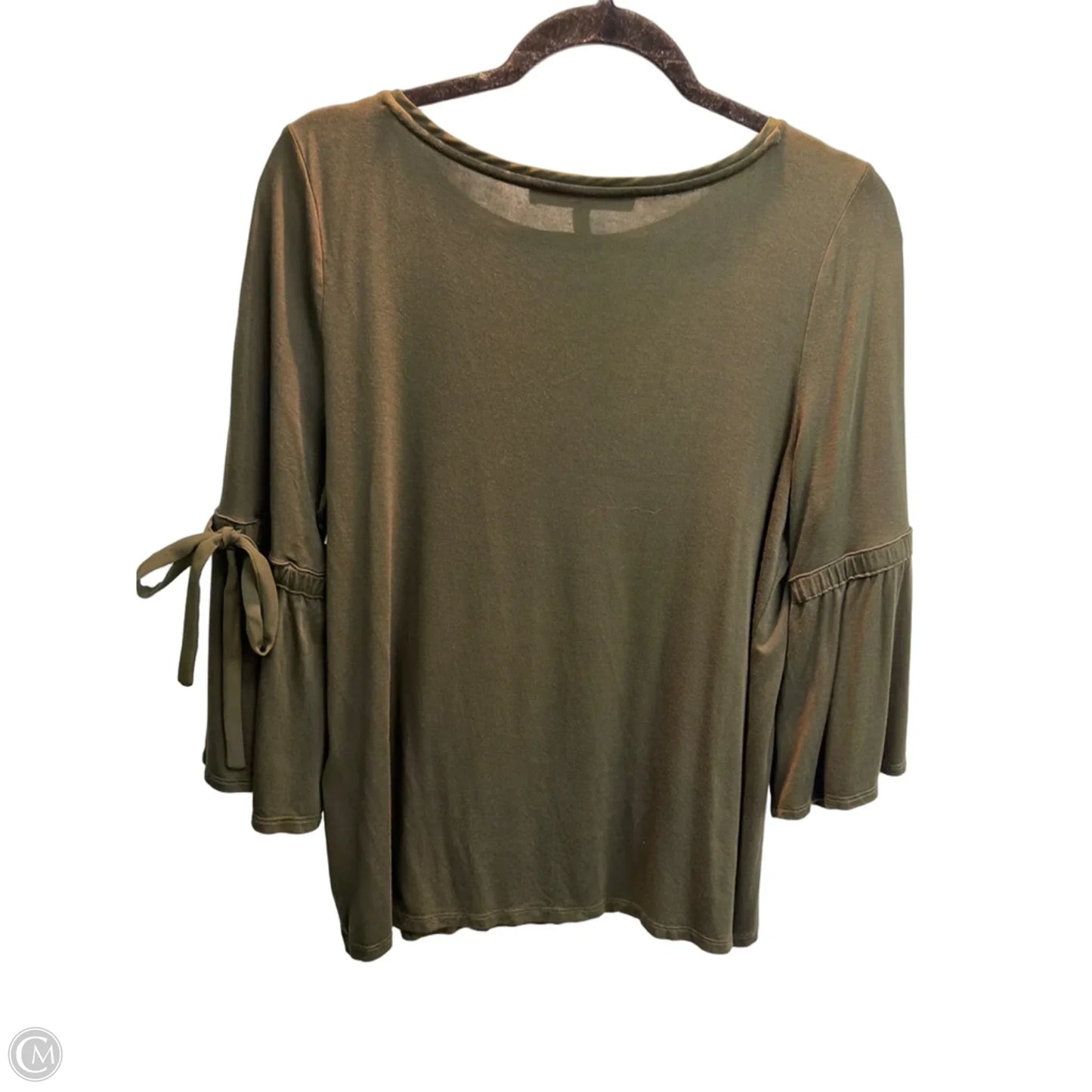 Top 3/4 Sleeve By White House Black Market In Green, Size: M