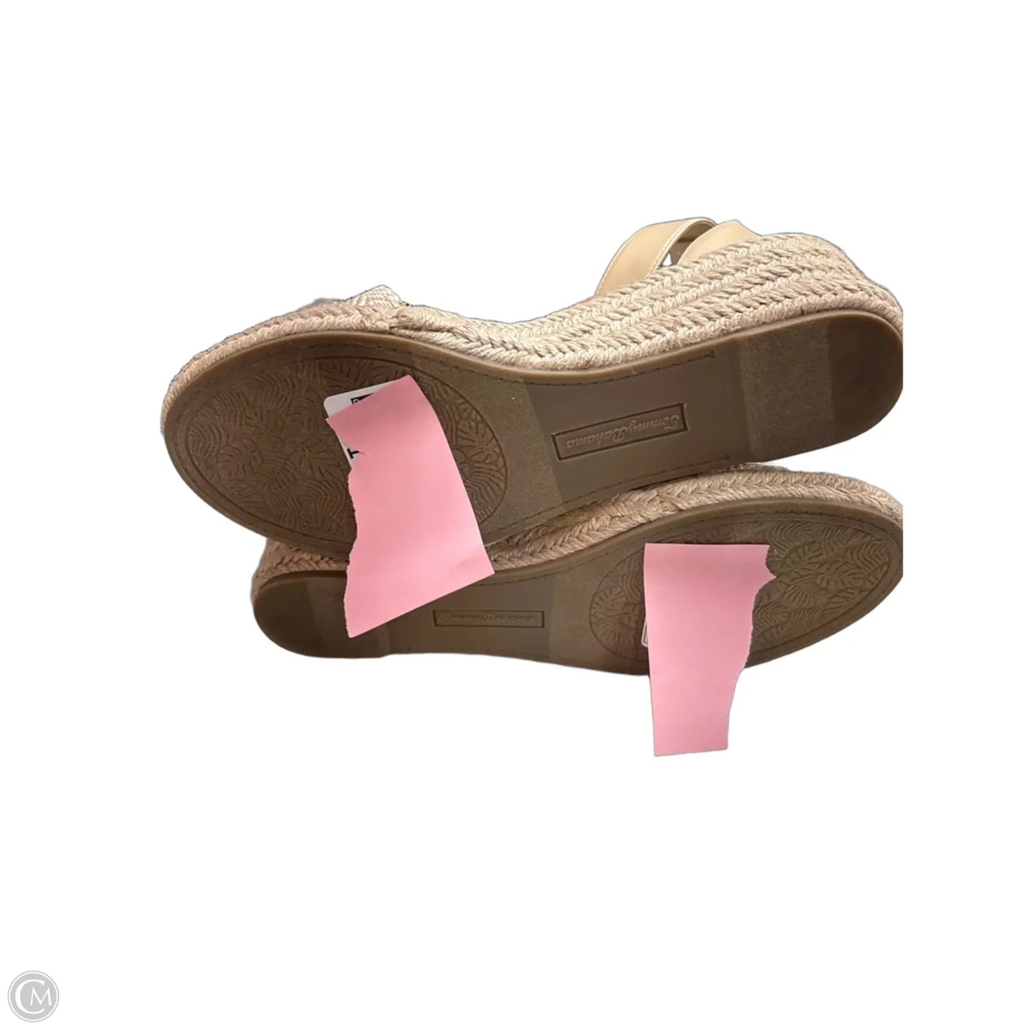 Sandals Heels Wedge By Tommy Bahama In Gold, Size: 7.5