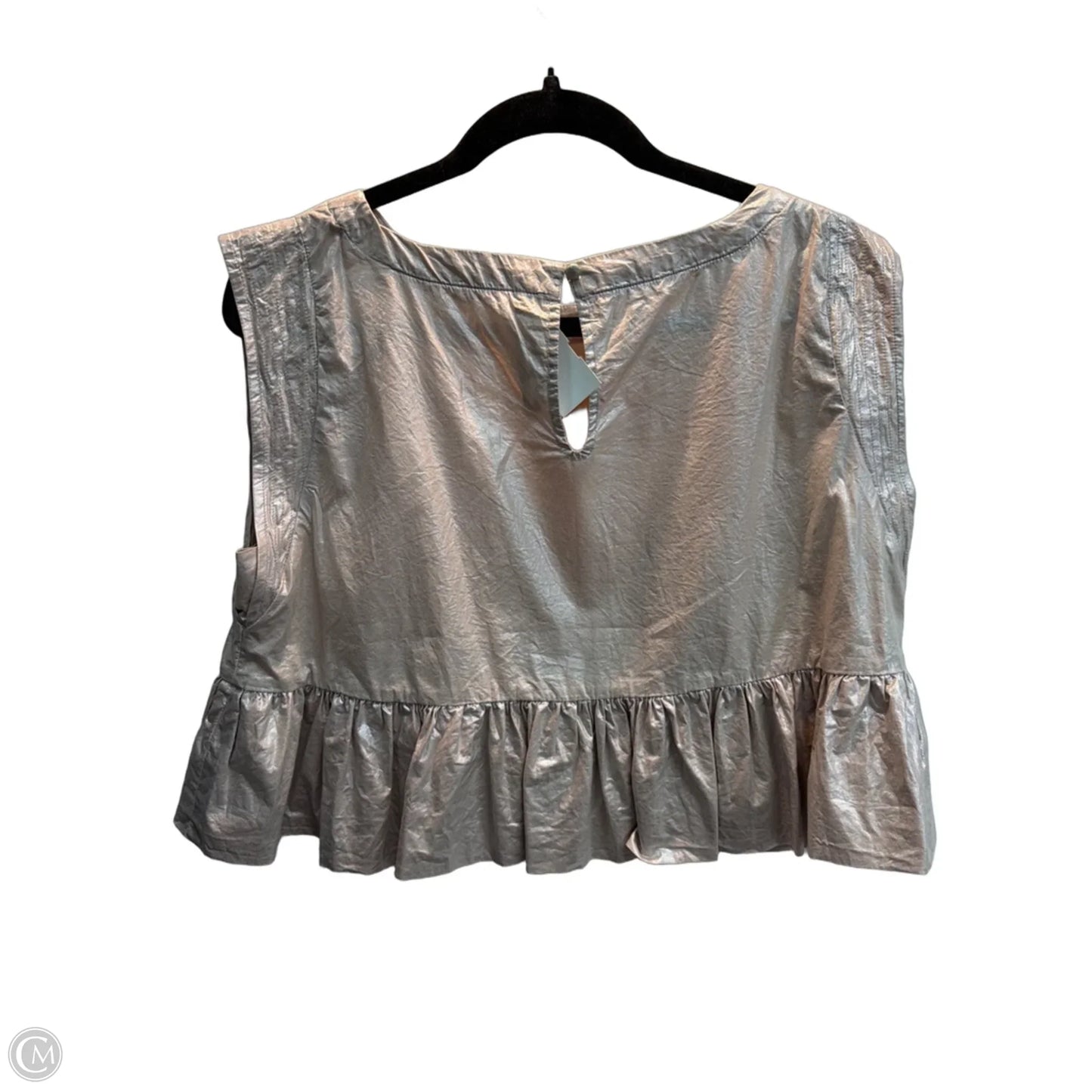Blouse Sleeveless By Anthropologie In Rose Gold, Size: Mp
