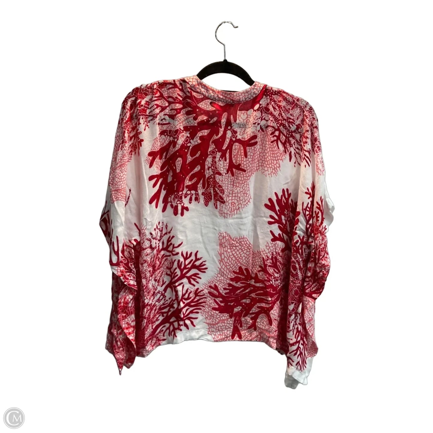 Top Short Sleeve By Chicos In Red, Size: M