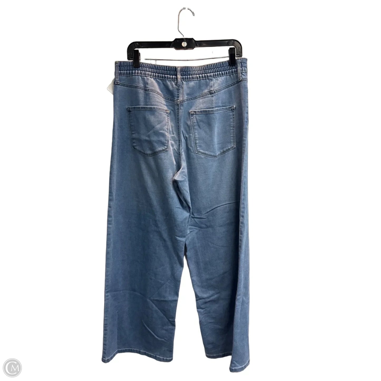 Jeans Wide Leg By Nine West In Blue Denim, Size: 12