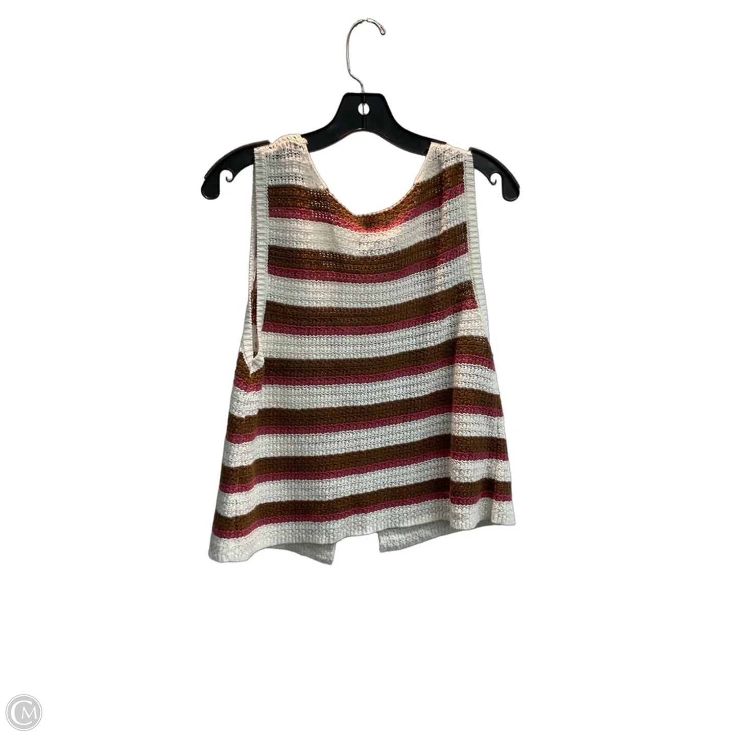 Top Sleeveless By Blue Rain In Striped Pattern, Size: S