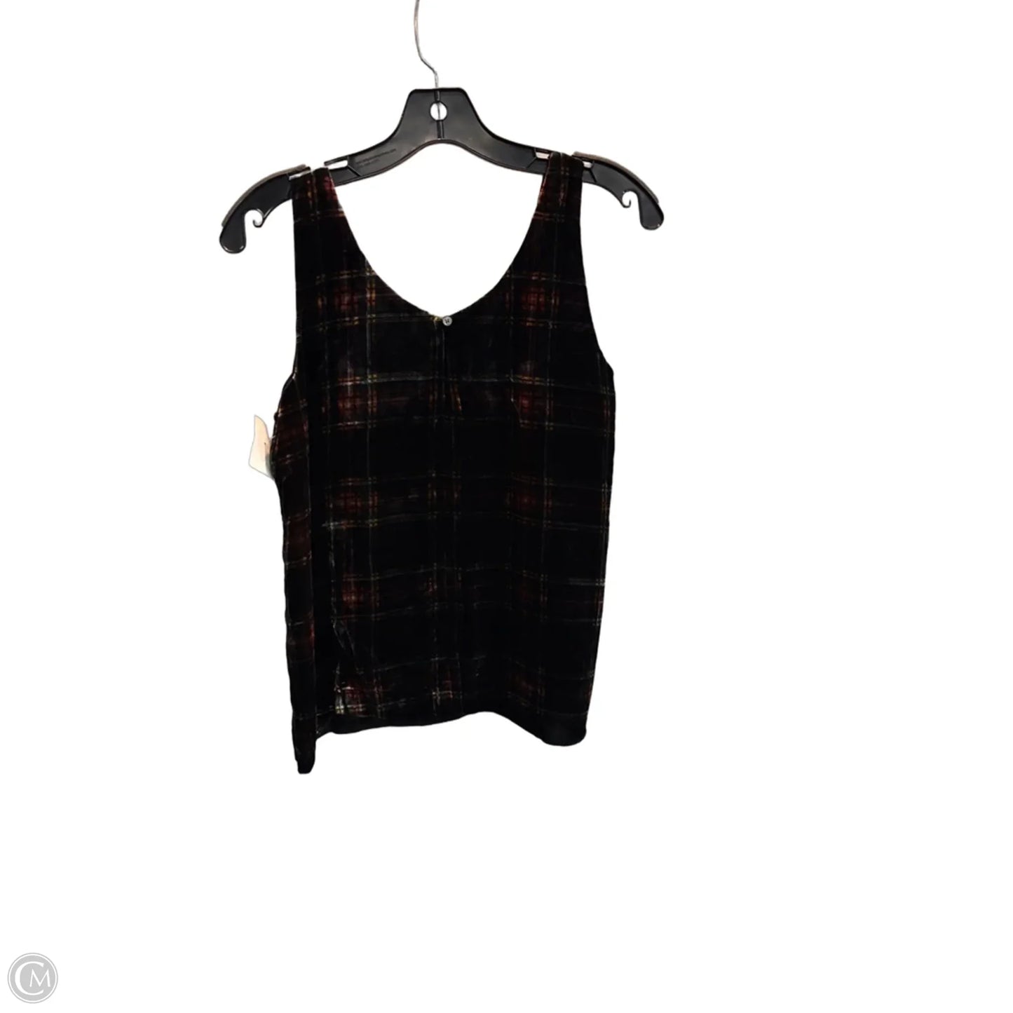Top Sleeveless By J. Crew In Plaid Pattern, Size: Sp