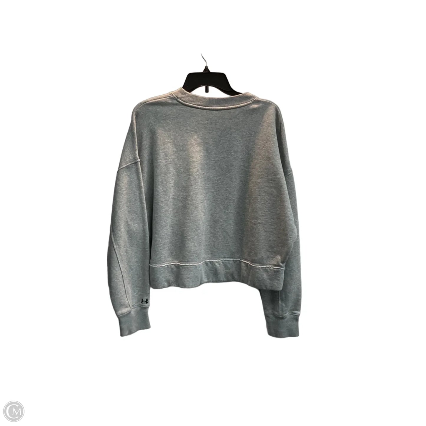 Athletic Sweatshirt Crewneck By Under Armour In Grey, Size: L