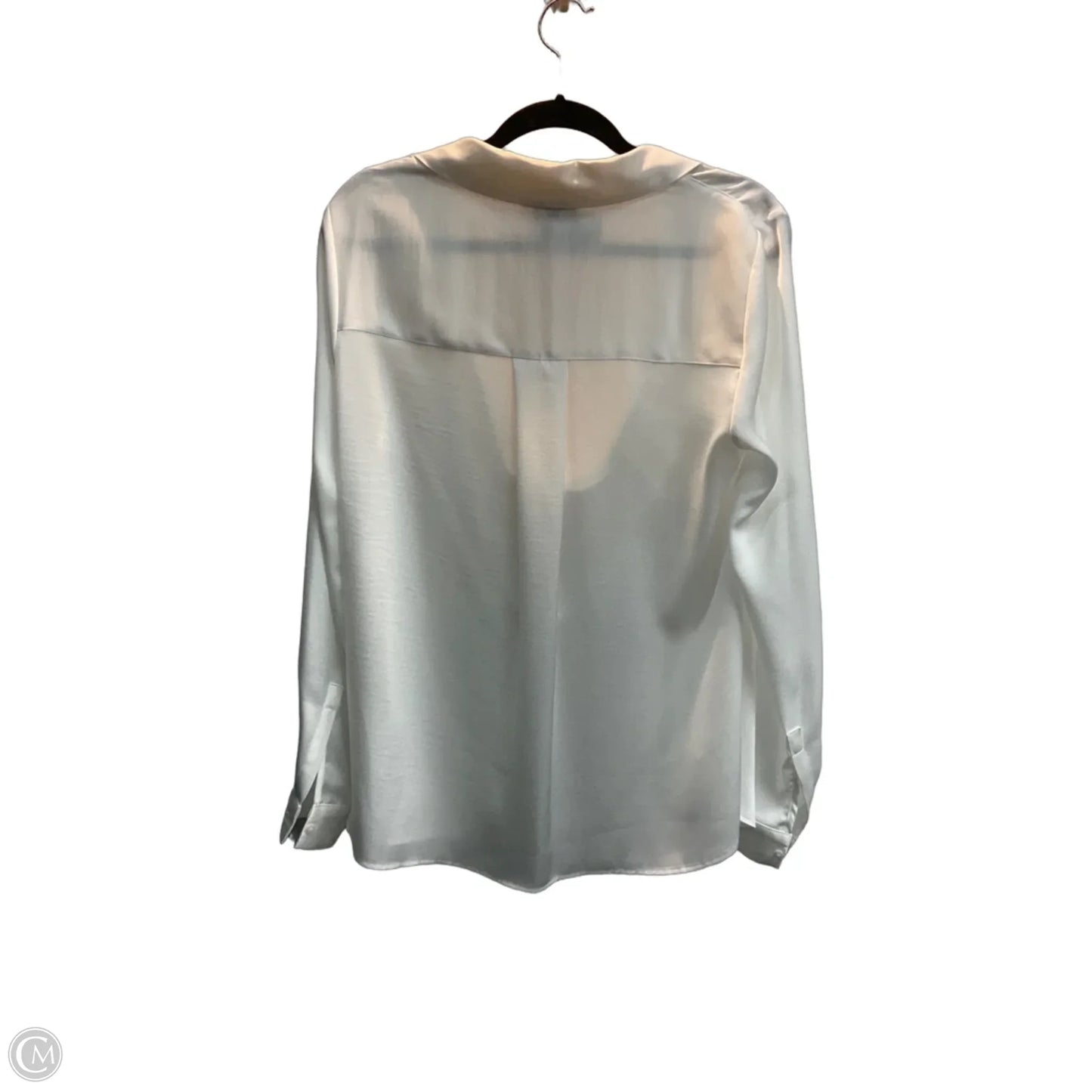 Blouse Long Sleeve By Dkny In White, Size: Xl