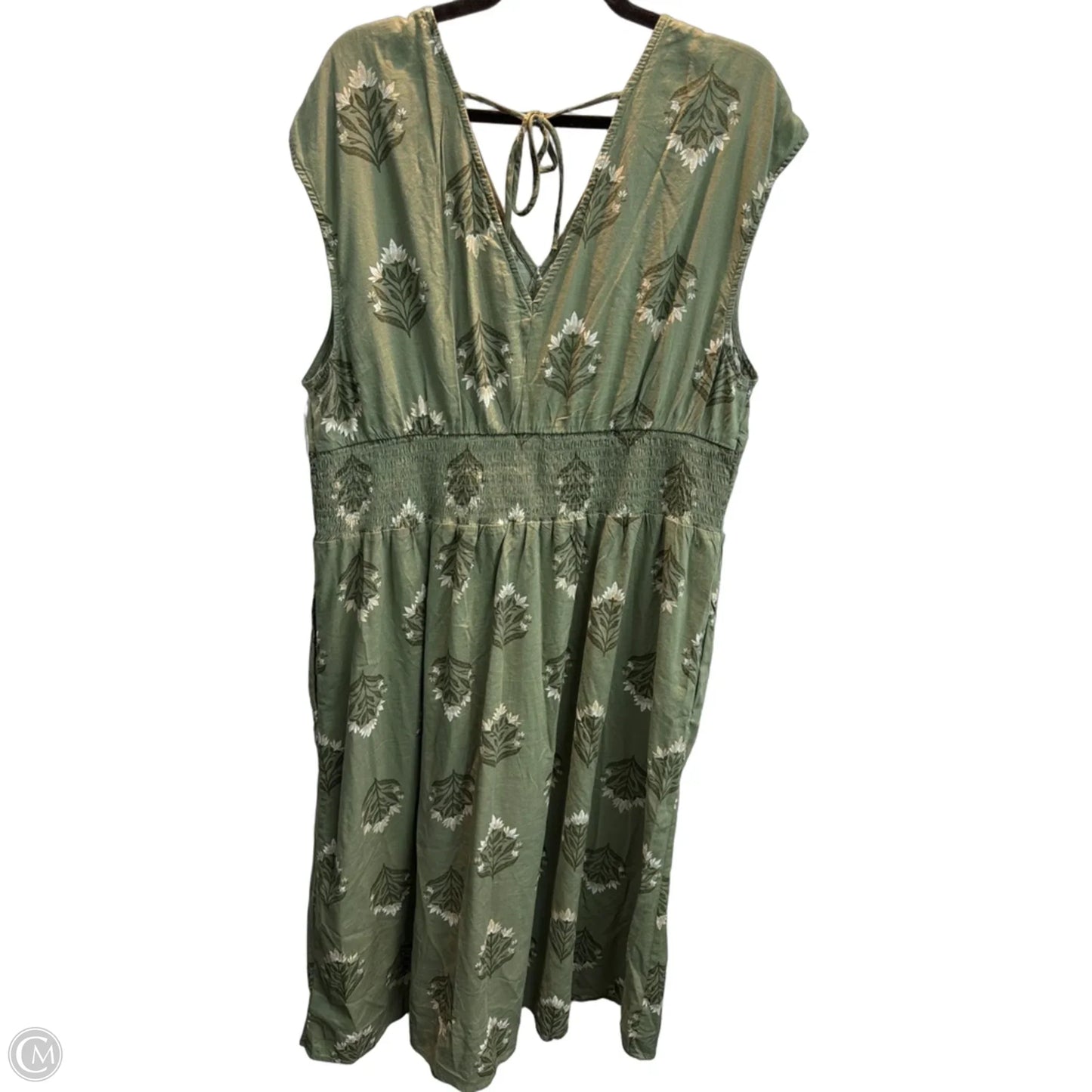 Dress Casual Midi By Old Navy In Green, Size: Xl