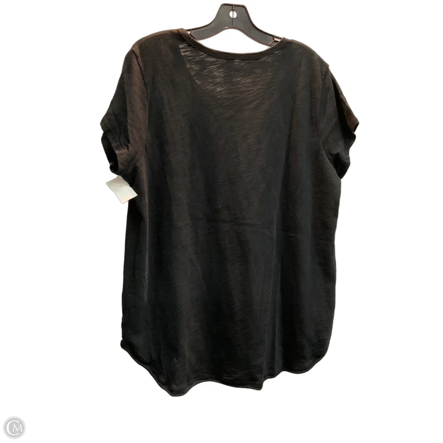 Top Short Sleeve Basic By Habitat In Black, Size: L