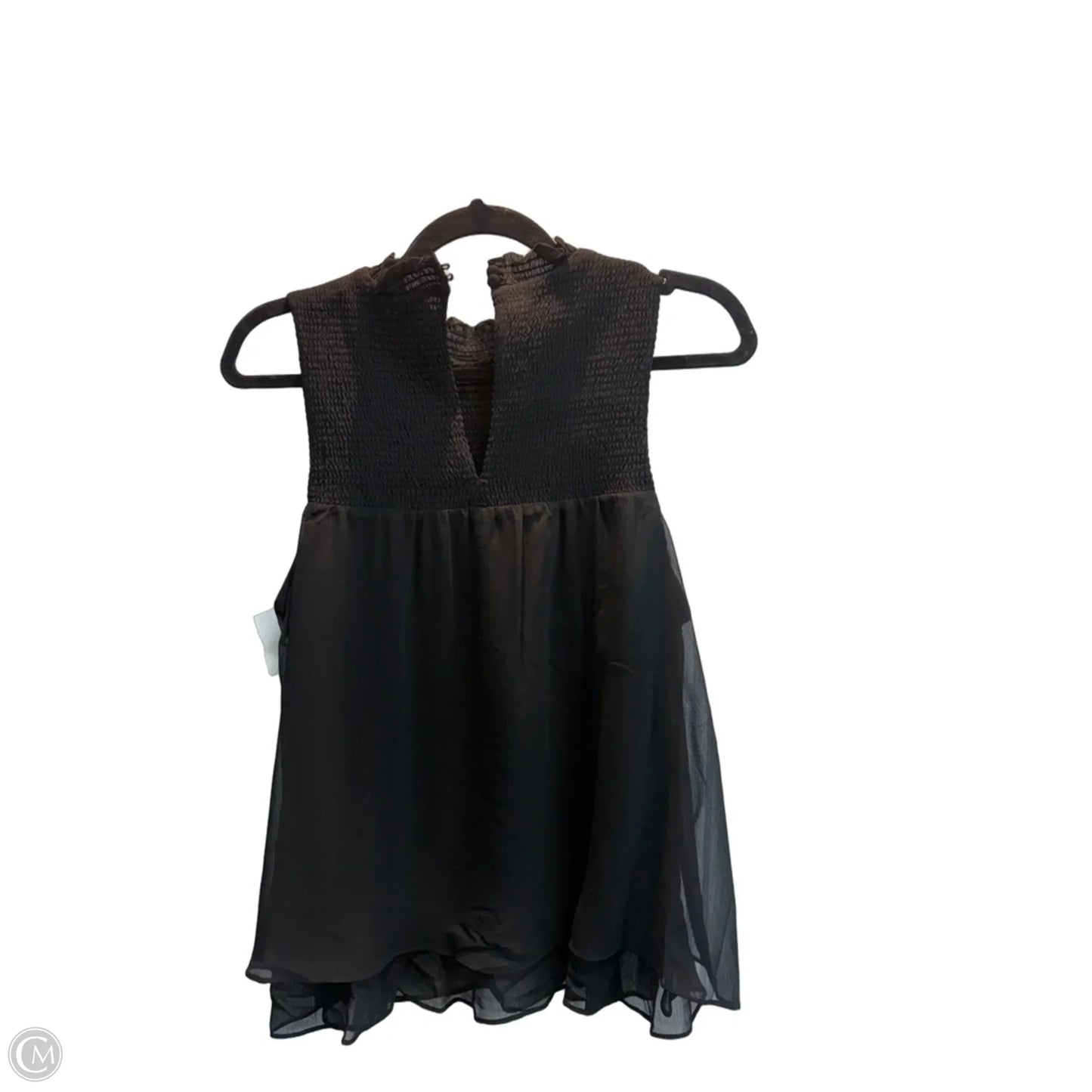 Top Sleeveless By Collective Concepts In Black, Size: M
