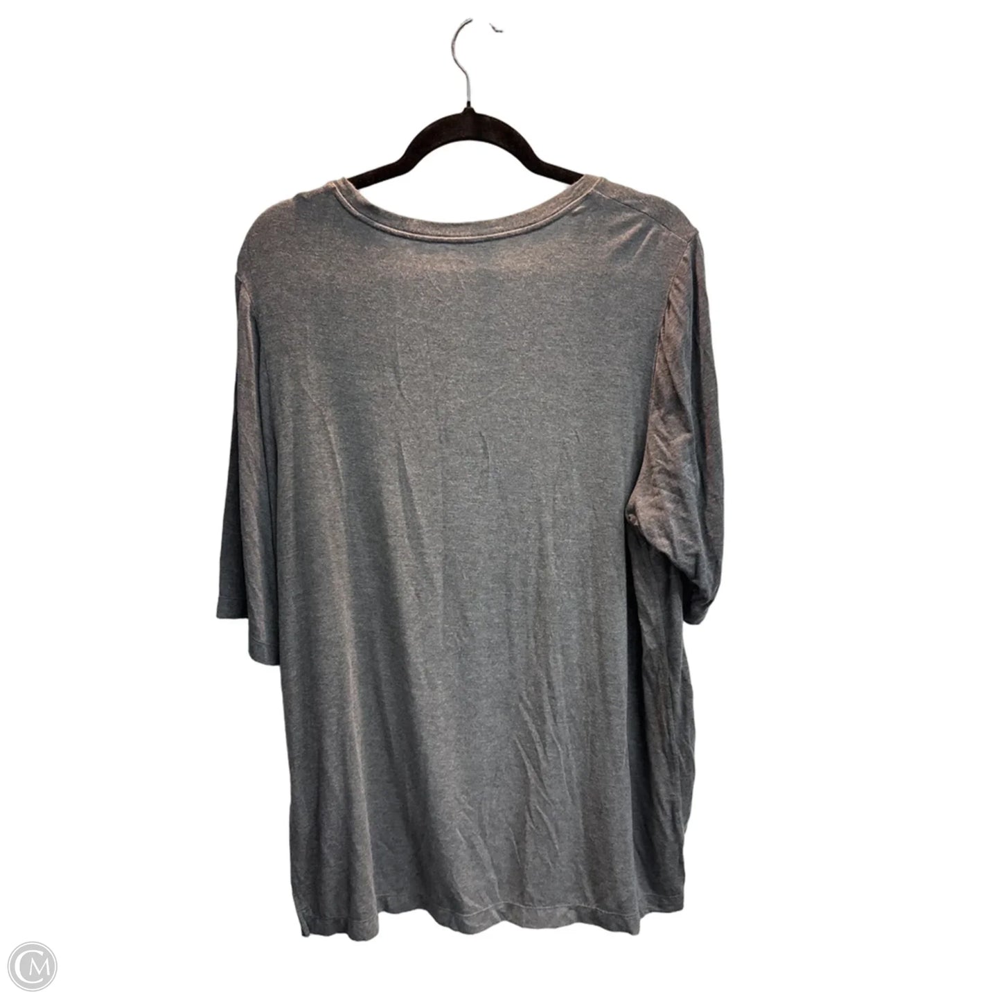 Top Short Sleeve Basic By Cuddl Duds In Grey, Size: Xl