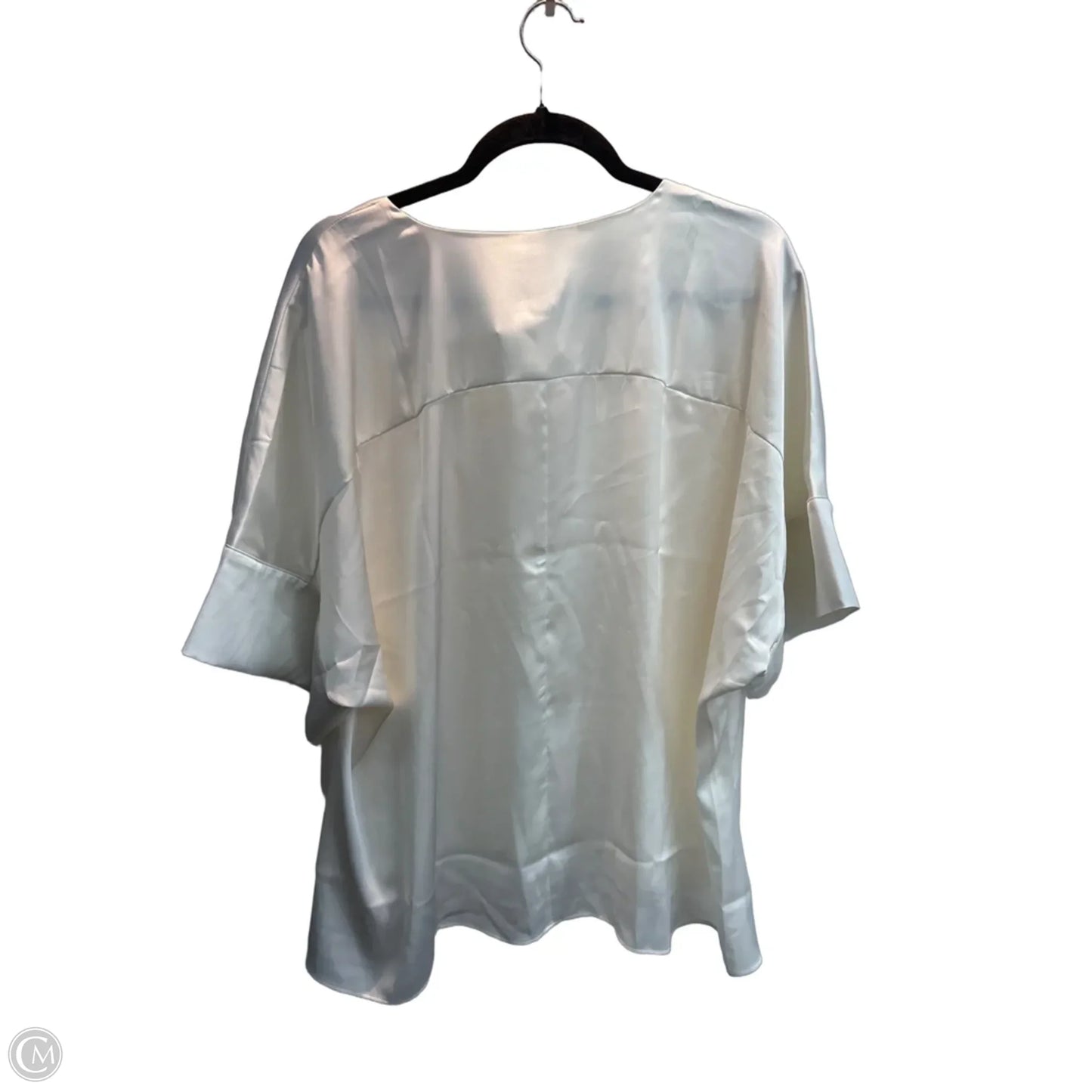 Top Short Sleeve By Worthington In Cream, Size: Xxl