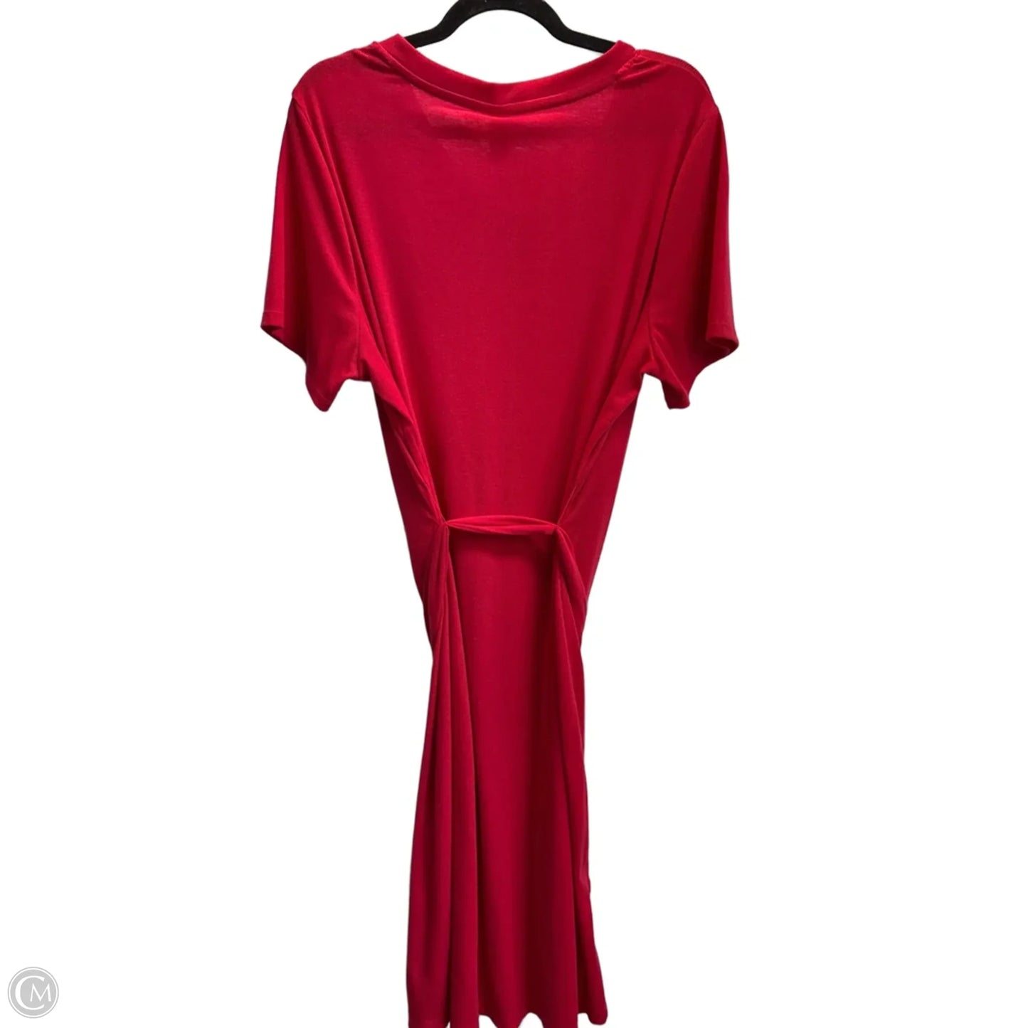 Dress Casual Midi By Just Be In Red, Size: 2x