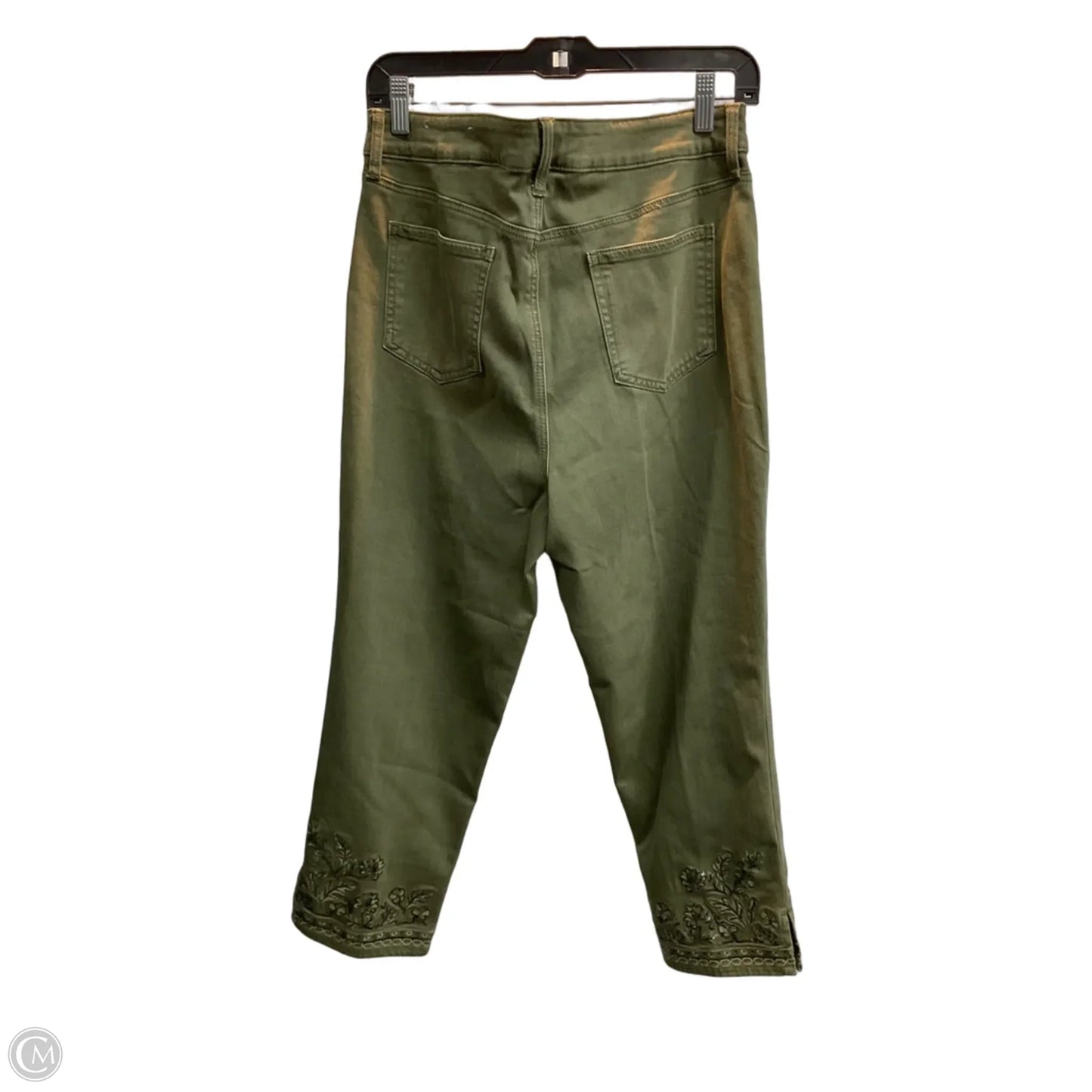 Jeans Cropped By Chicos In Green, Size: M
