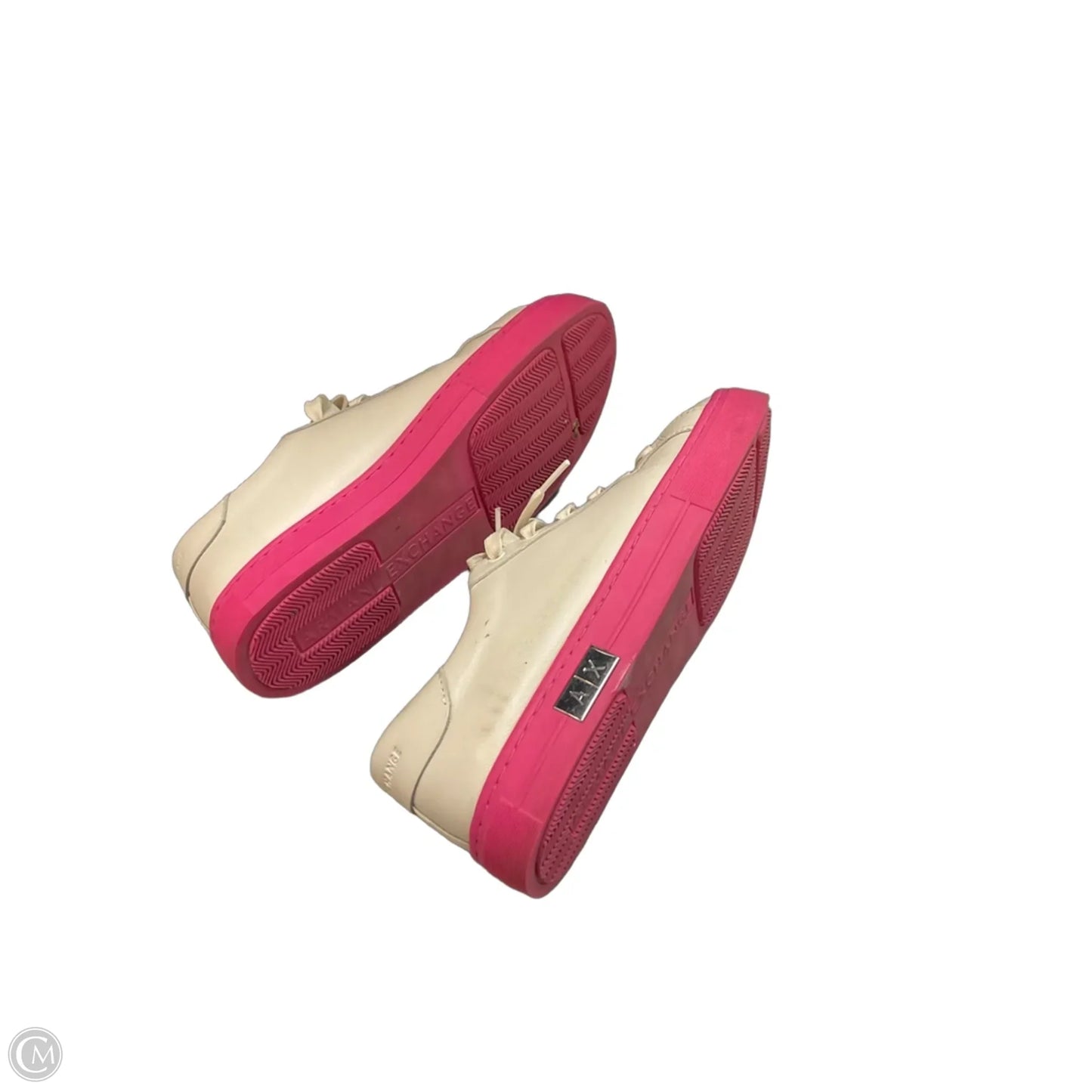 Shoes Sneakers By Armani Exchange In Pink & White, Size: 8