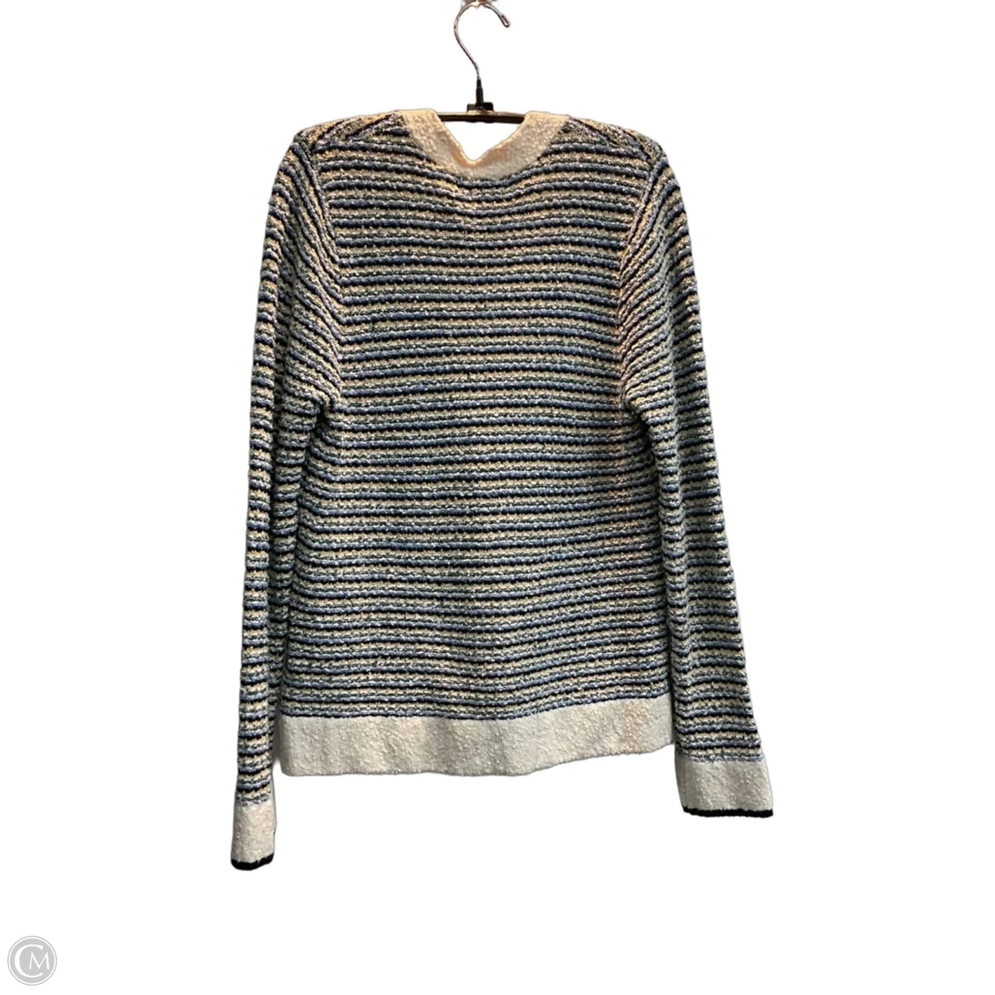 Sweater Cardigan By Liz Claiborne In Blue, Size: M