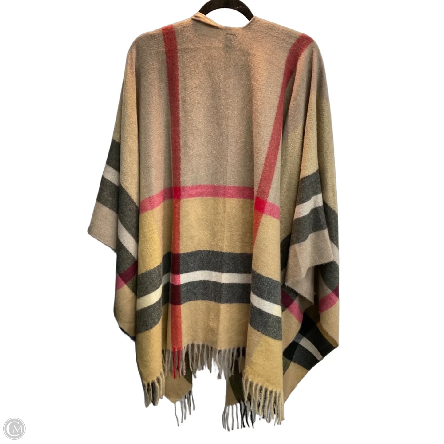Shawl By Clothes Mentor In Plaid Pattern