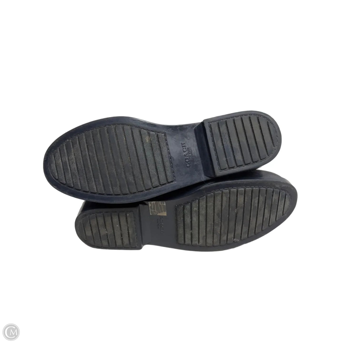 Boots Designer By Coach In Navy, Size: 9