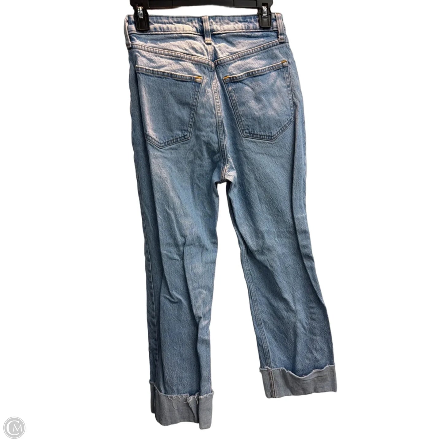 Jeans Straight By Abercrombie And Fitch In Blue Denim, Size: 4