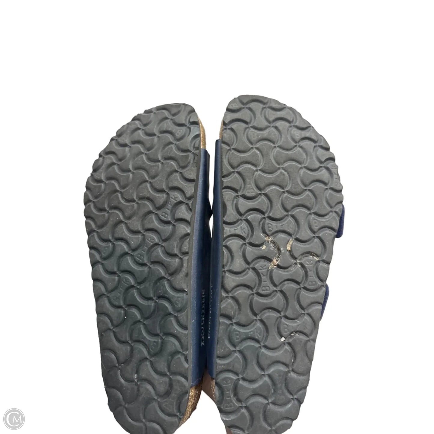 Sandals Flats By Birkenstock In Navy, Size: 6