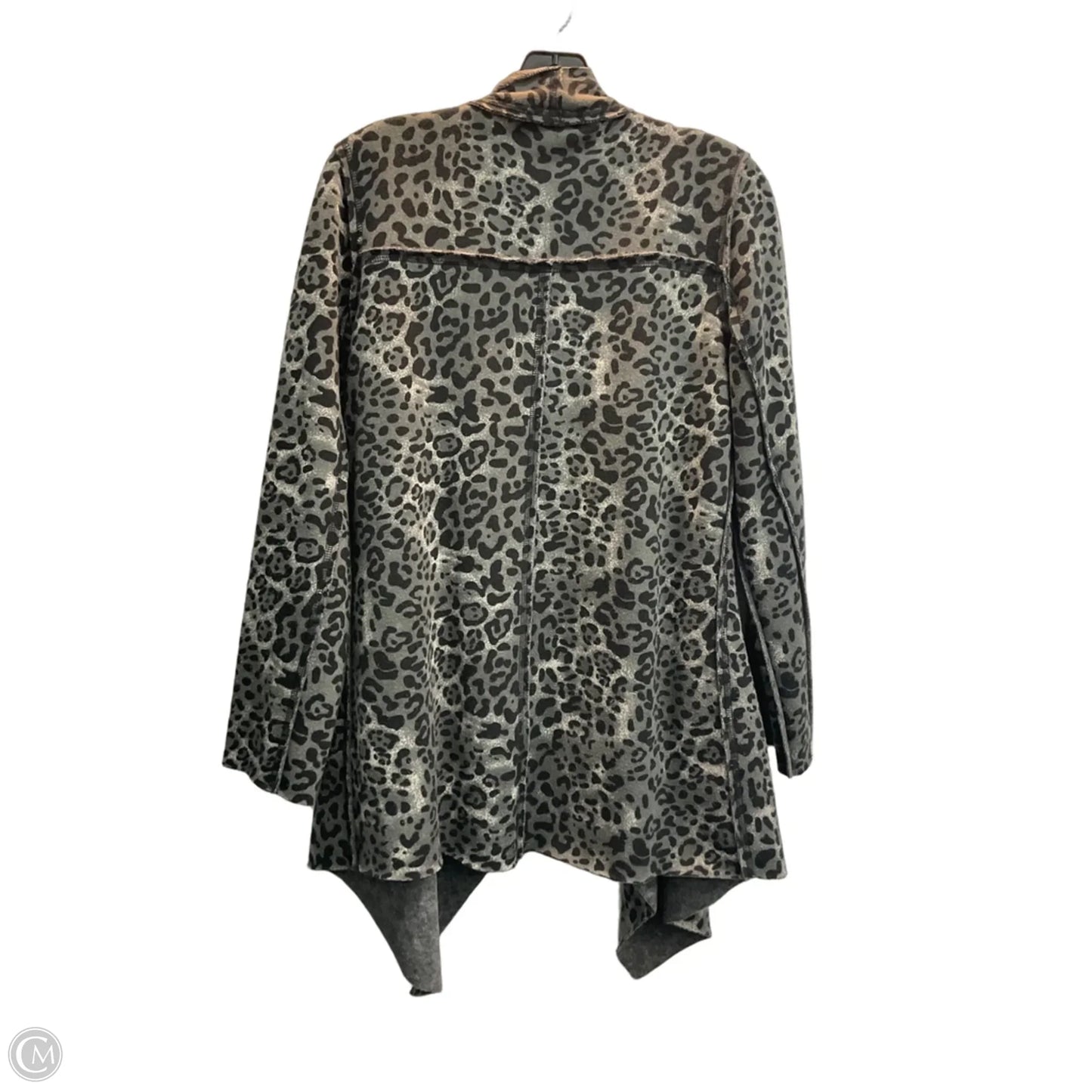 Shawl By Zenergy By Chicos In Leopard Print, Size: M